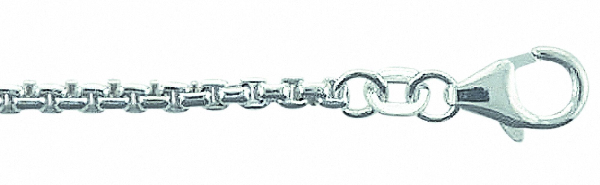 Adelia´s Silberkette 925 Silber Halskette 80 cm Ø 2 mm, Silberschmuck für  Damen