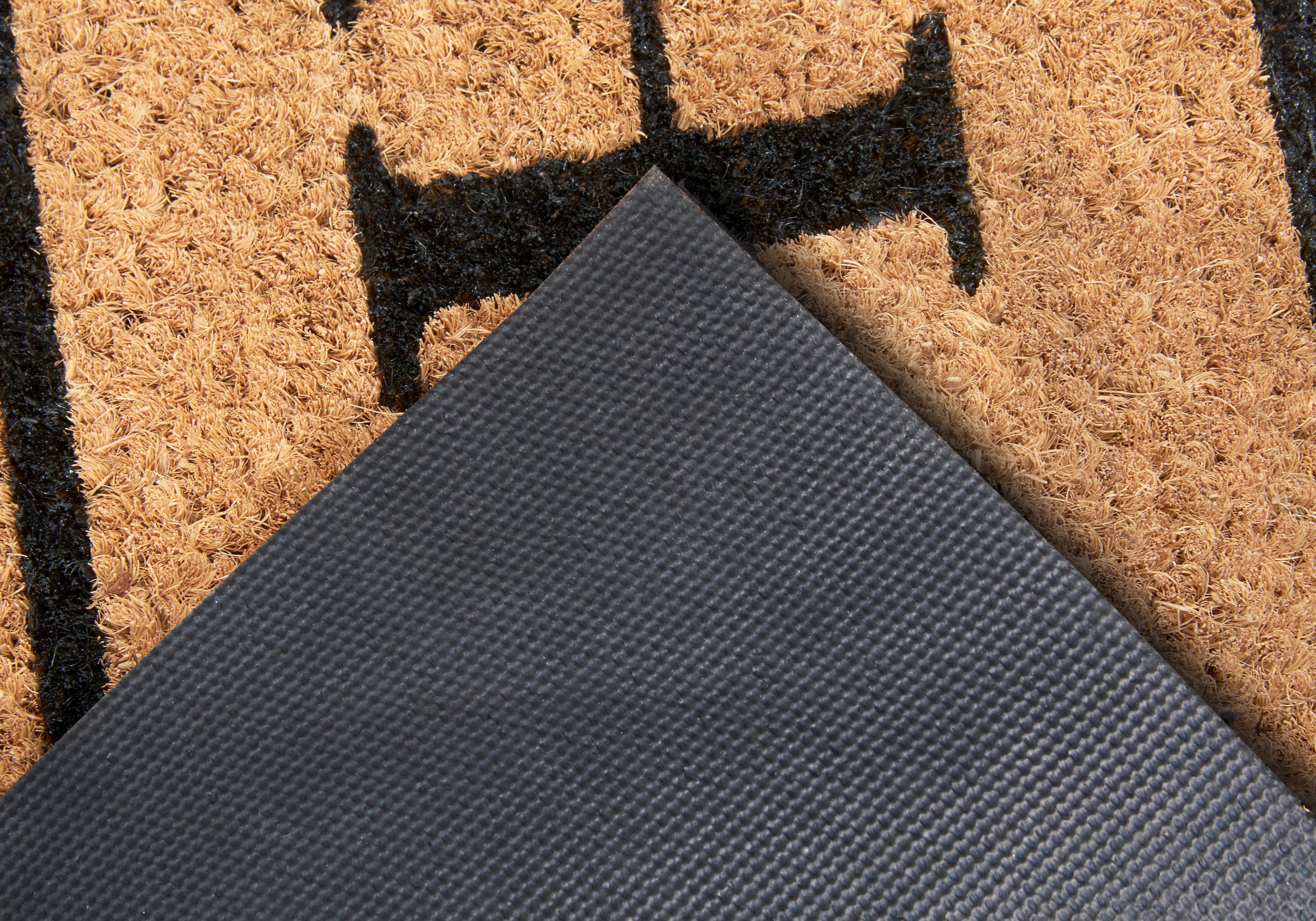 HANSE Home Fußmatte Mix Mats Kokos Wide Home Border, Türmatte, rechteckig, Höhe: 15 mm, Kokos, Schmutzfangmatte, Outdoor, Rutschfest, Innen, Kokosmatte, Flur – Bild 4 von 5