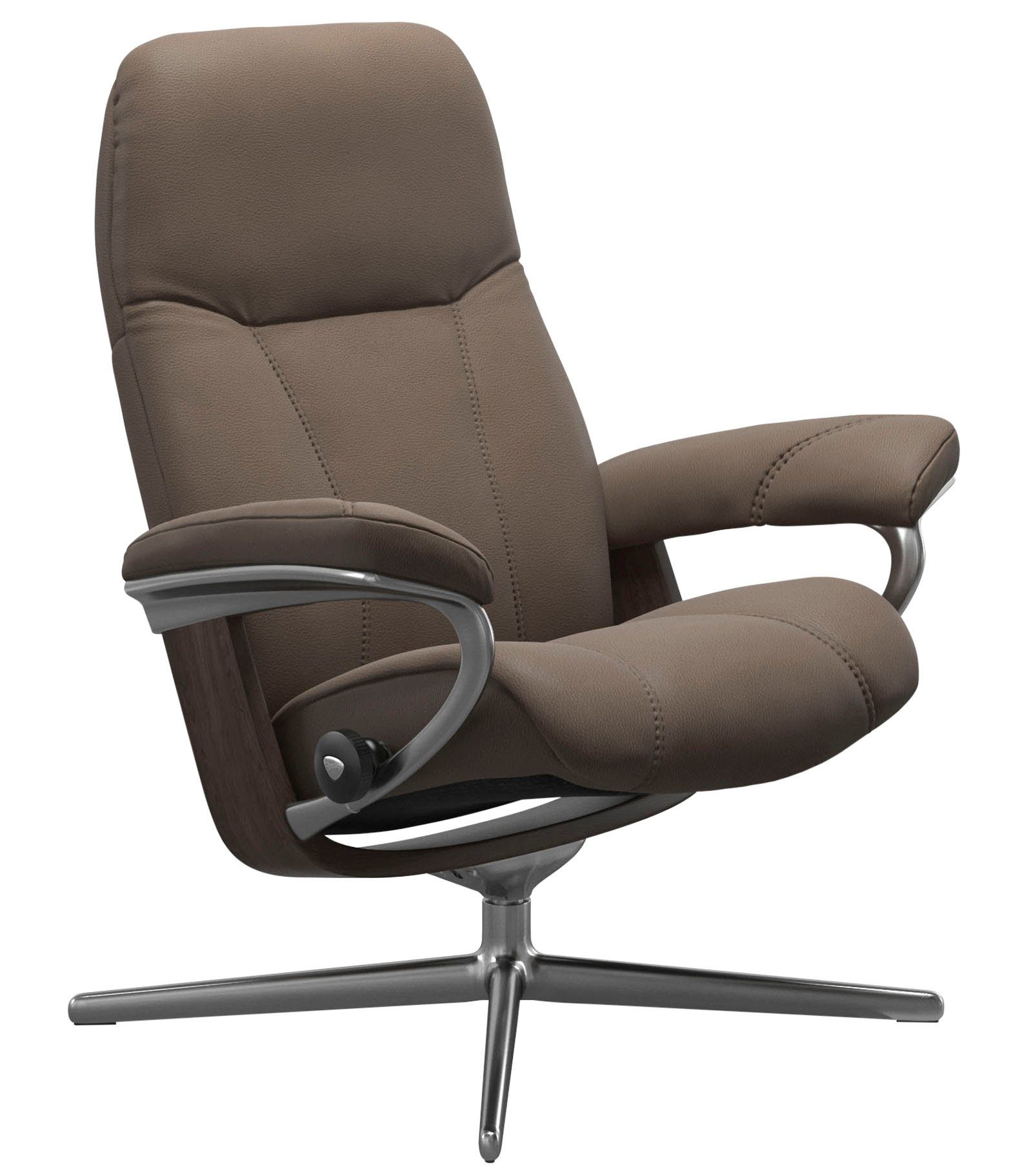 Stressless® Relaxsessel Consul, mit Cross Base, Größe S, M & L, Holzakzent Wenge