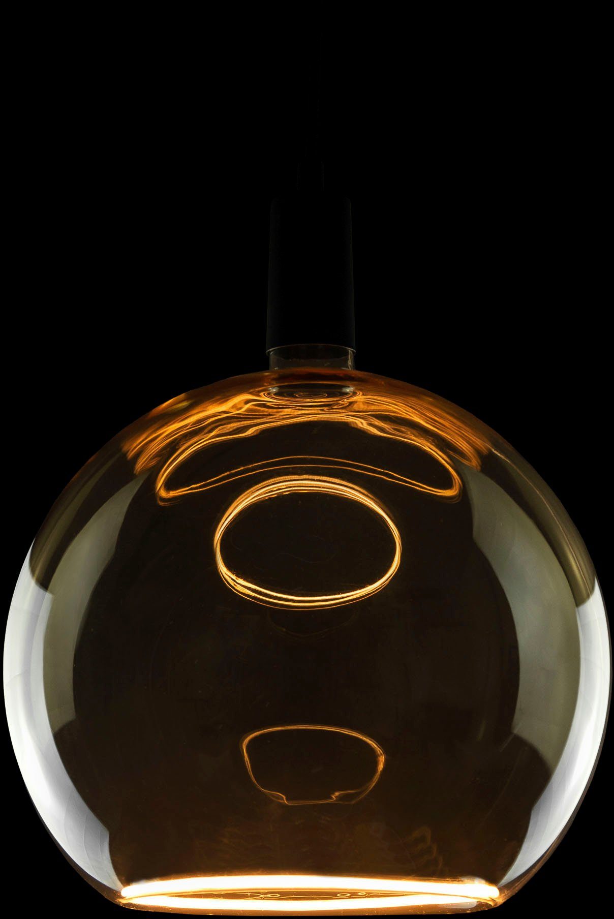 SEGULA LED-Leuchtmittel LED Floating Globe 300 gold, E27, 1 St., Extra-Warmweiß, LED Floating Globe 300 gold, E27, 5W, CRI 90, dimmbar