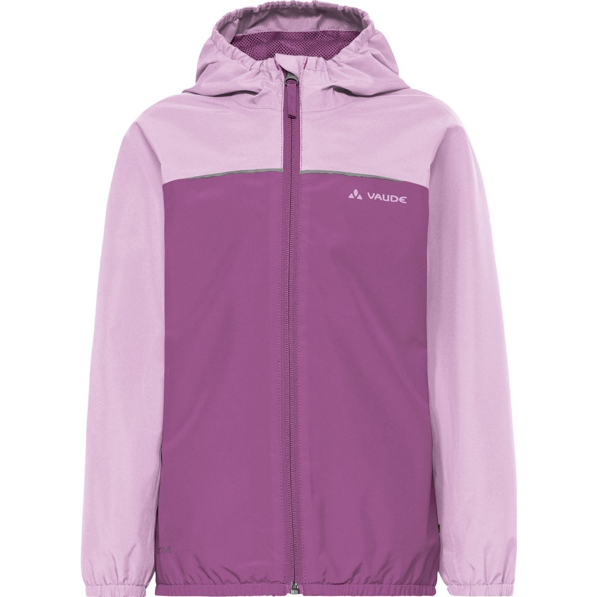 VAUDE Fahrradjacke Kids Turaco Jacket III Leichte, wasserdichte Kinderjacke aus recyceltem Polyester, ideal für