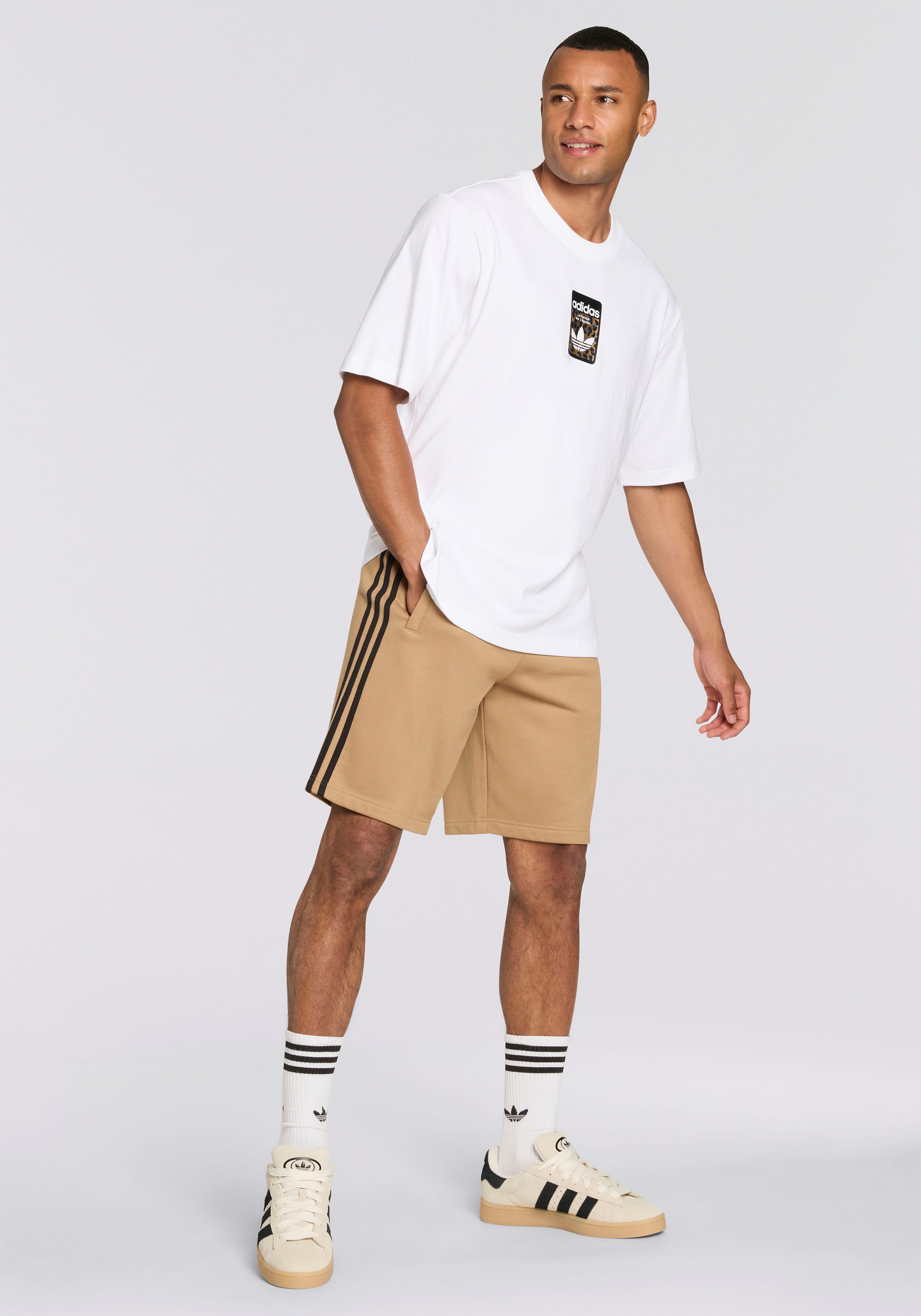 adidas Originals T-Shirt GRAPHIC OS SS T sportlicher Stil, kurze Ärmel, für Laufen und Freizeit, Leo-Print