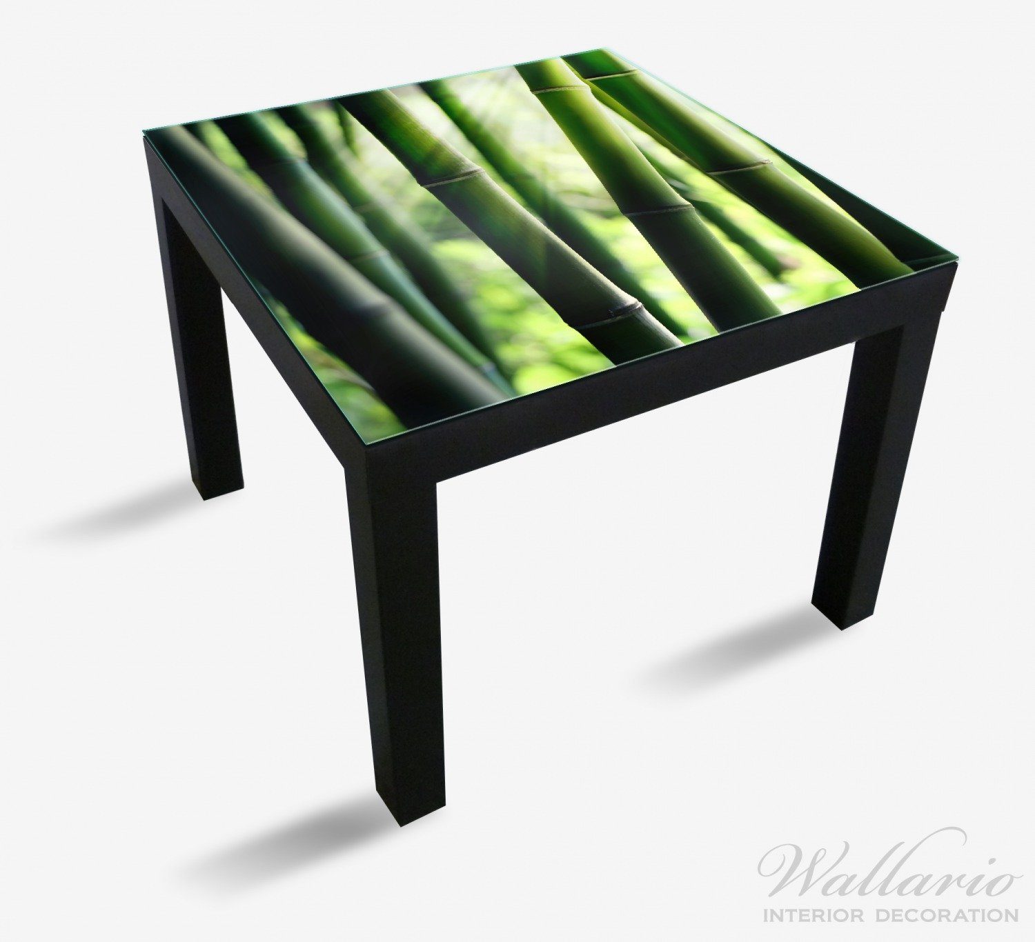 Tischplatte Tisch St), geeignet für Lack Ikea Wallario Sonnenstrahlen Bambuswald und (1