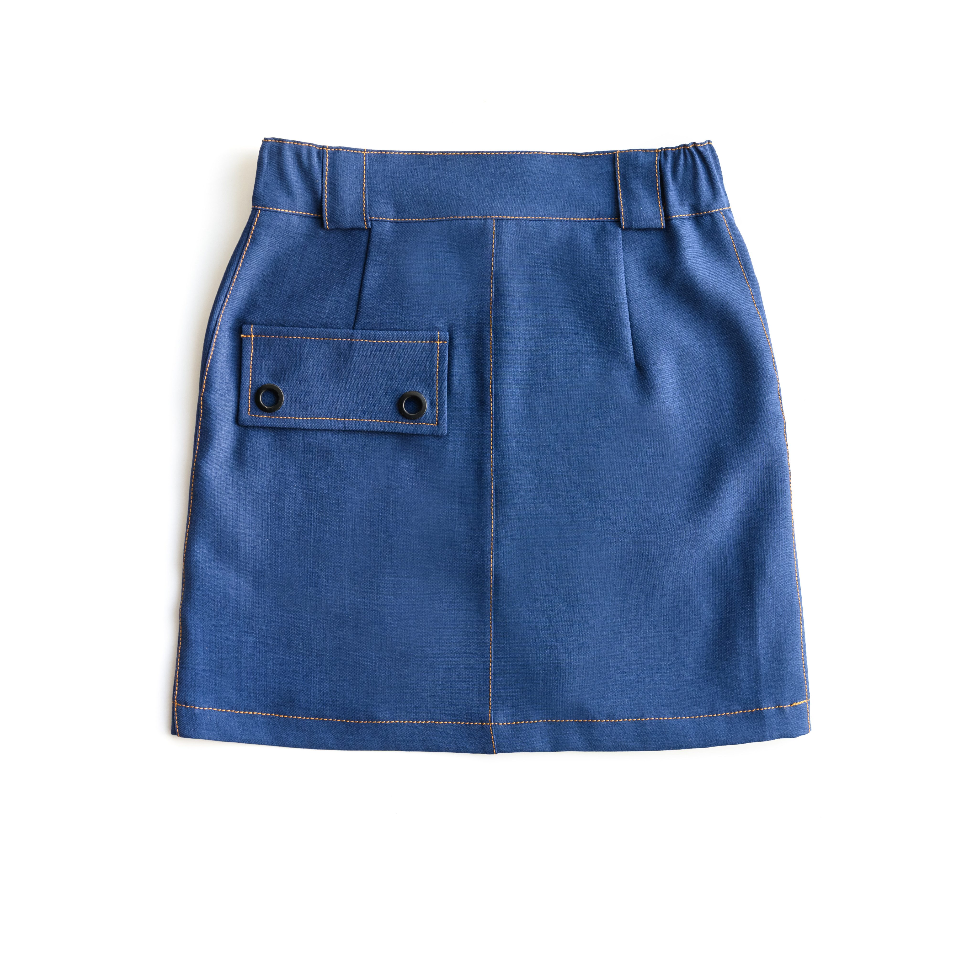 LEMONI Cargorock Sportlicher kurzer Rock für Mädchen - blau