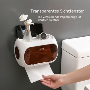 RefinedFlare Toilettenpapierhalter Wasserdichte Taschentuchbox für Badezimmer zur Wandmontage (1-St., Hergestellt aus hochwertigen Materialien), Kein Stanzdesign