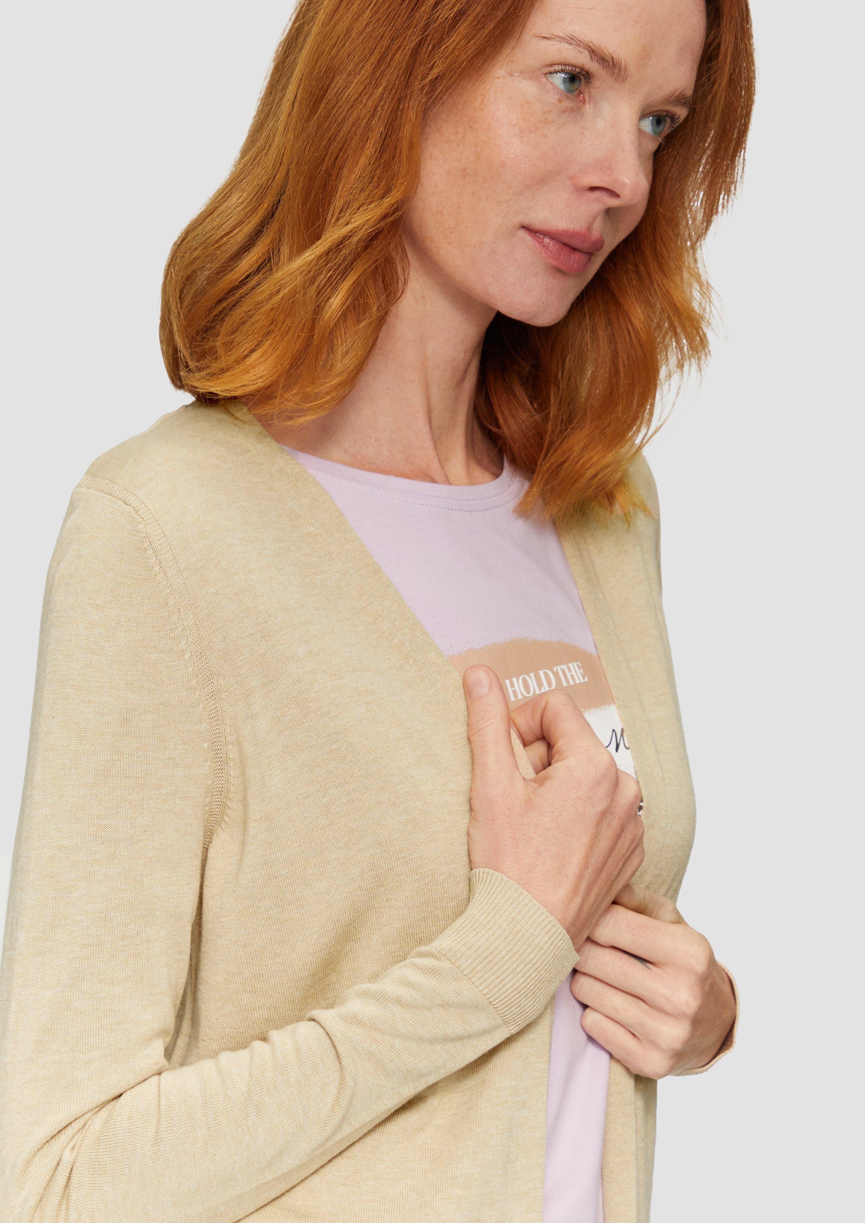 s.Oliver Strickjacke Cardigan aus Viskose-Baumwollmix günstig online kaufen