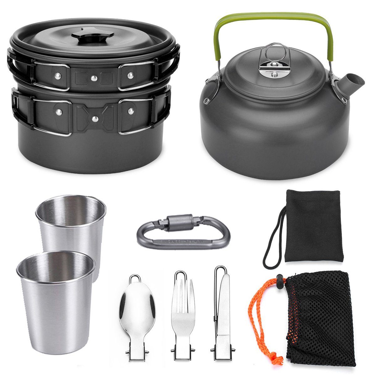 Kochtopf Camping Kochgeschirr Topf Set Kochtopf Set 2-3Person