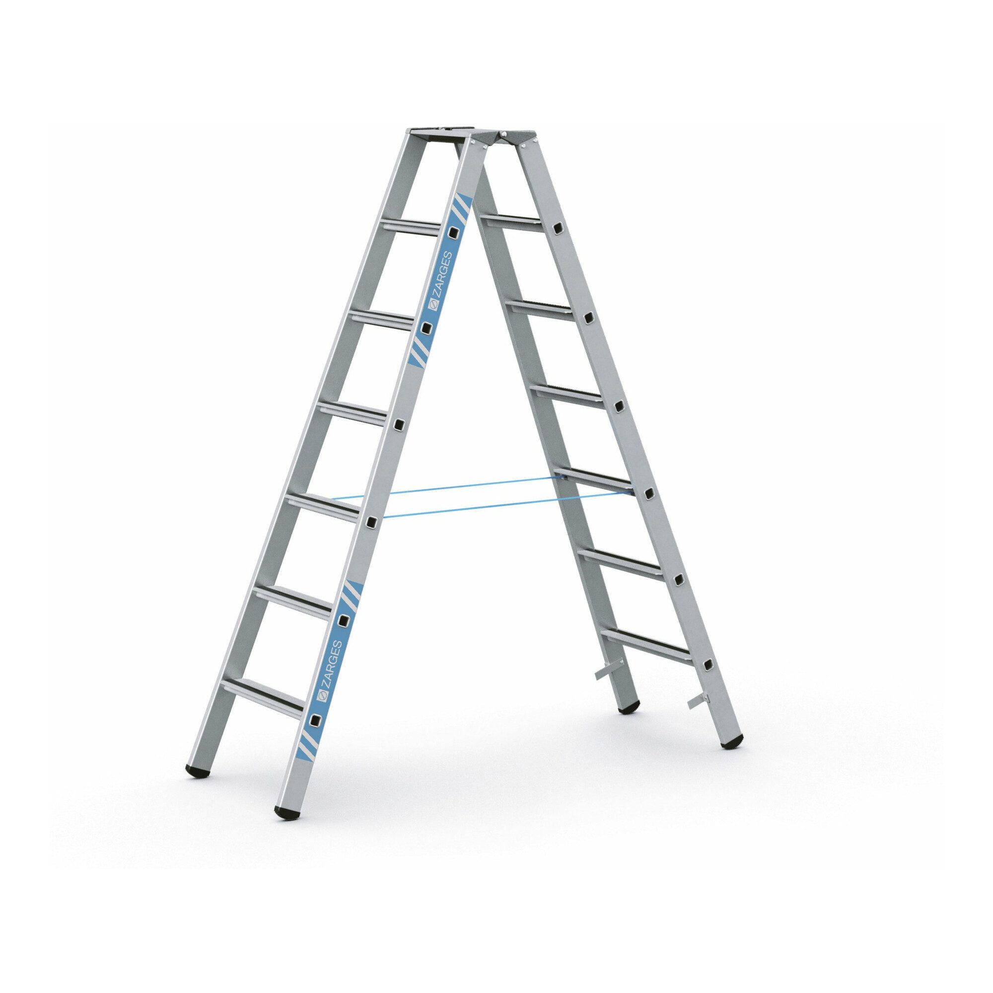 Zarges Stehleiter ZARGES Saferstep B - LM-Stufen-Stehleiter 2 x 7 Stufen