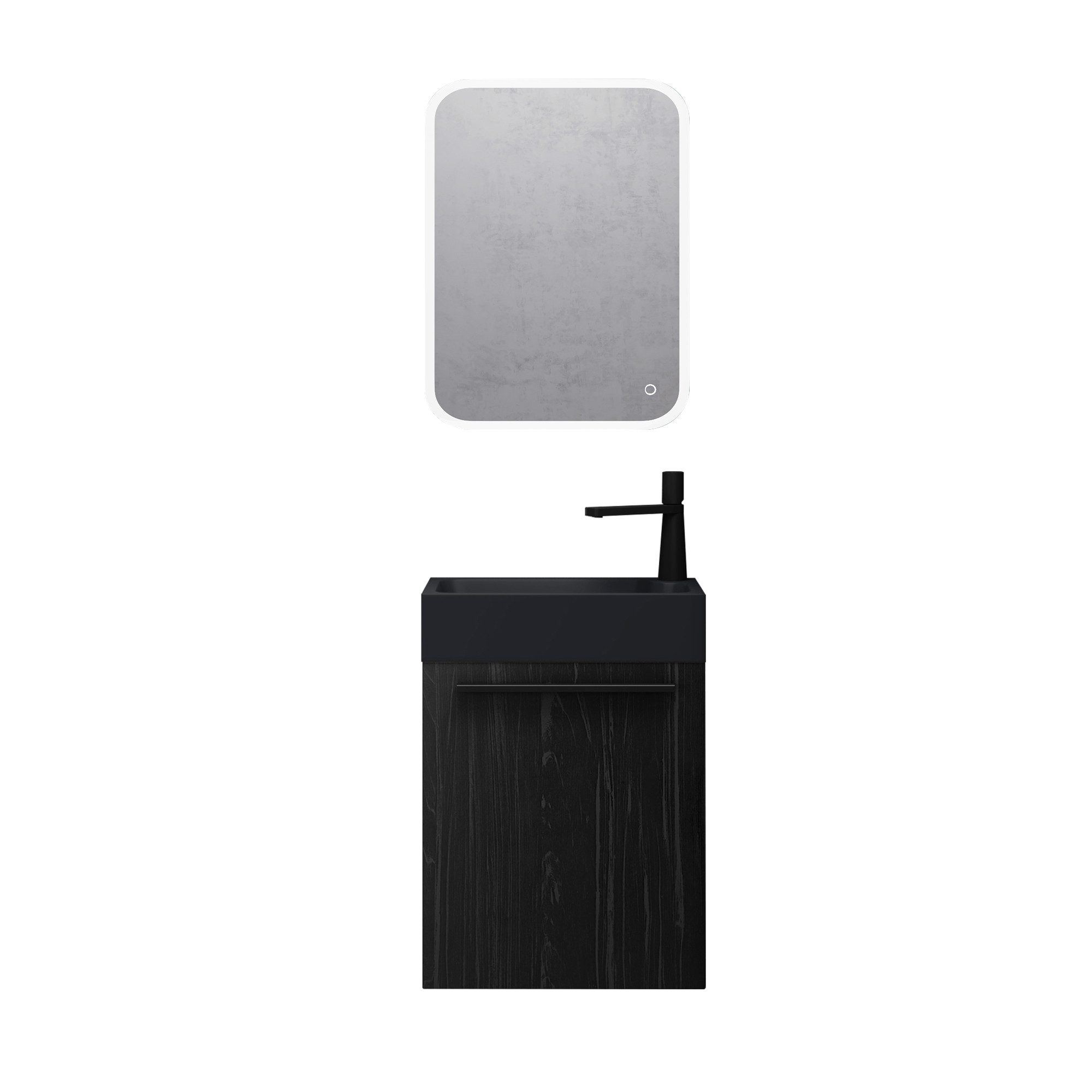 doporro Badmöbel-Set Badezimmerschrank Badmöbel-Set Waschbeckenunterschrank günstig online kaufen