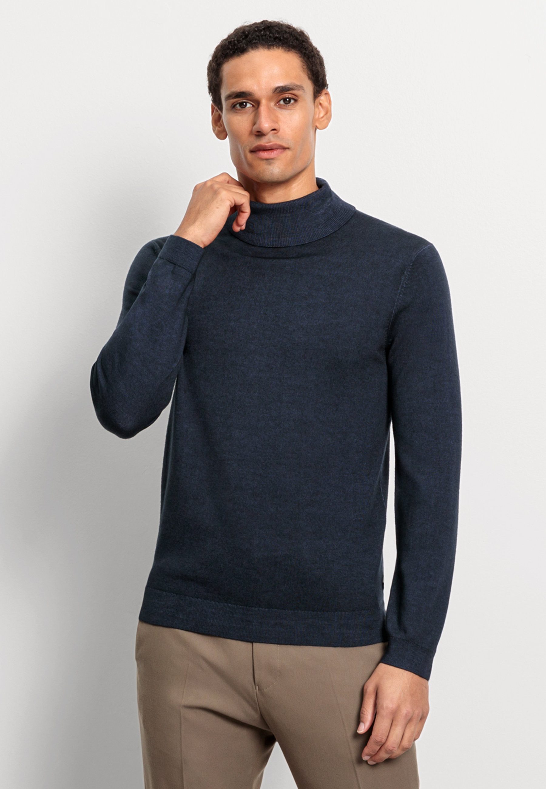 OLYMP Rollkragenpullover OLYMP Casual Strick