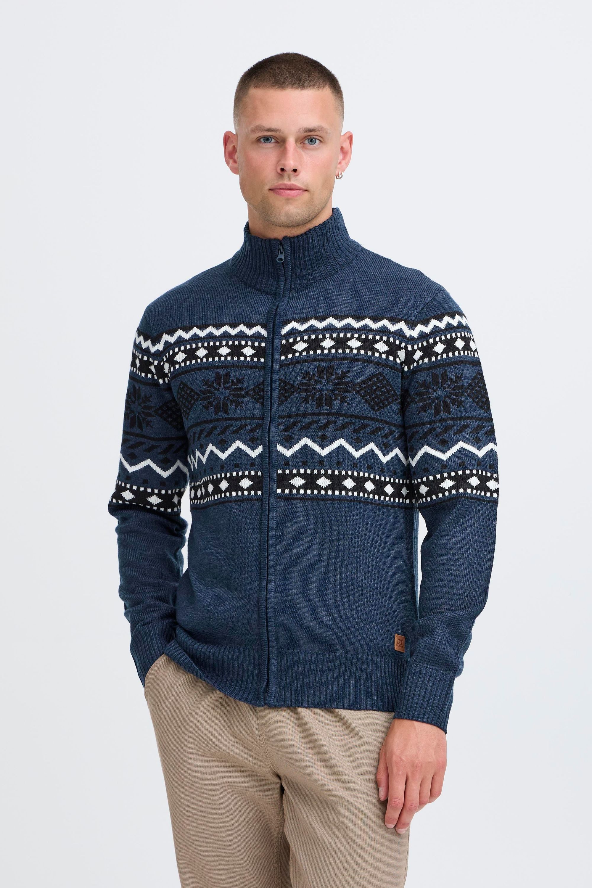 Blend Strickjacke BHNova Stilvolle Strickjacke mit Norweger-Muster günstig online kaufen