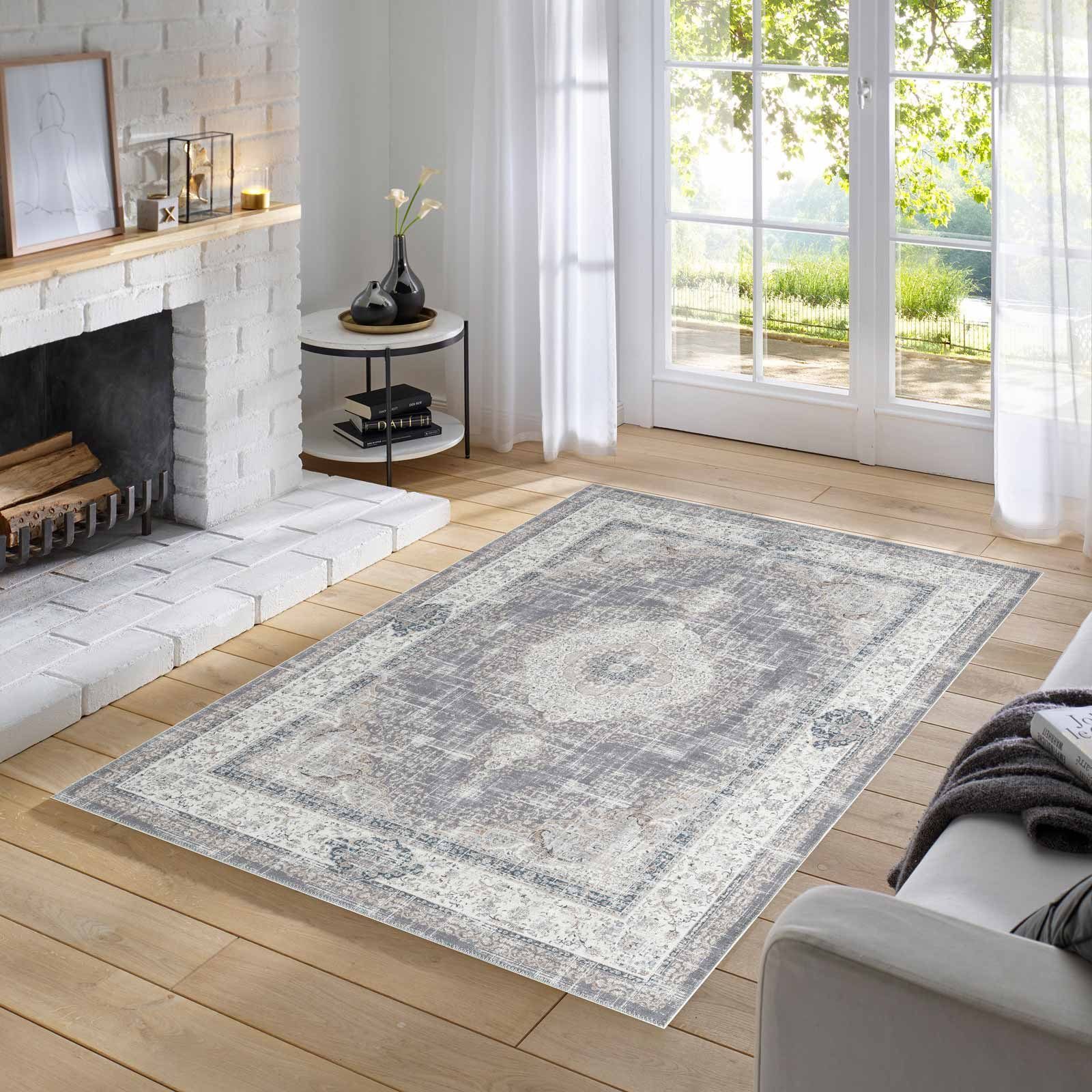 TaraCarpet Teppich Odessa Flachgewebe Vintage Design günstig online kaufen