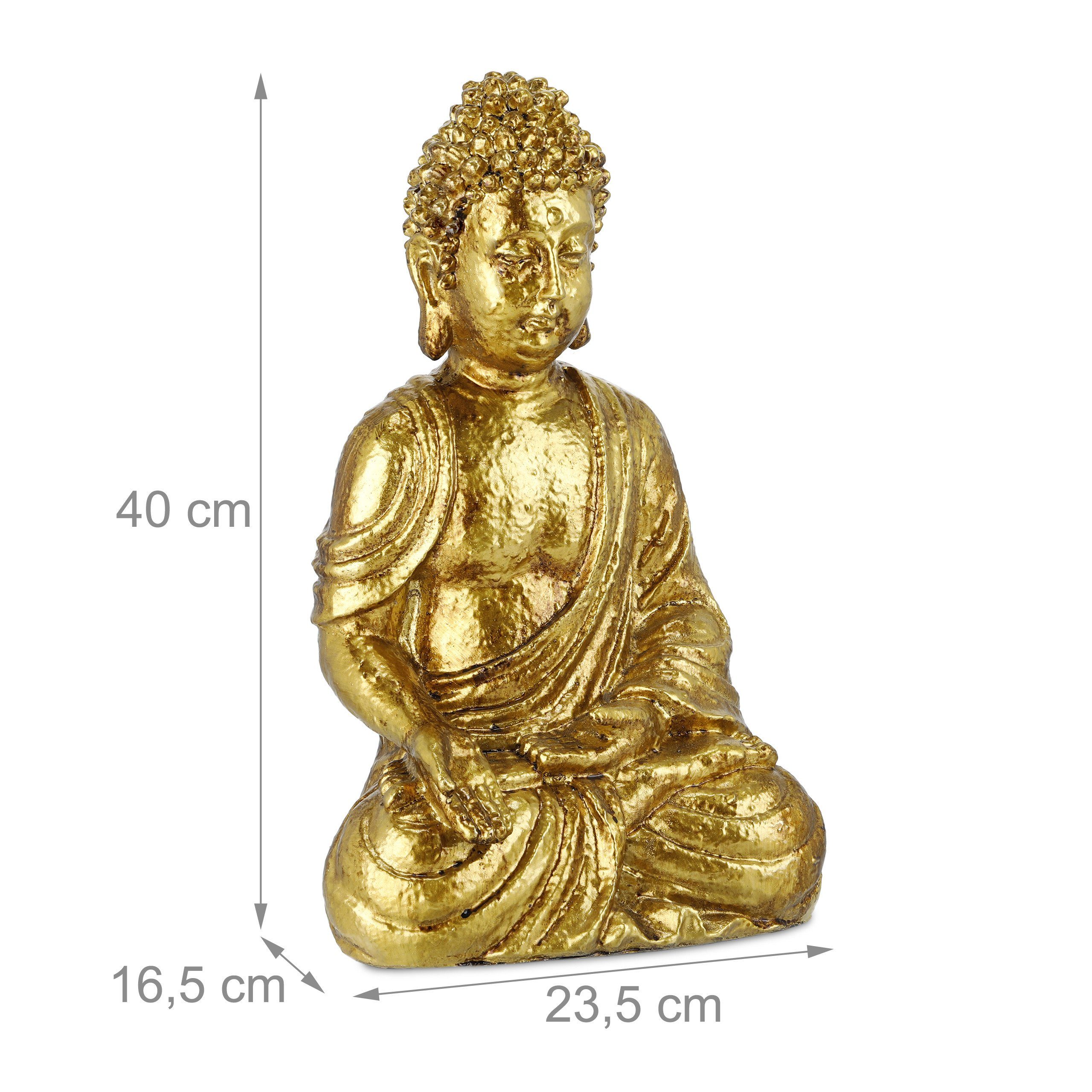 cm 40 Buddhafigur Buddha relaxdays Figur Garten