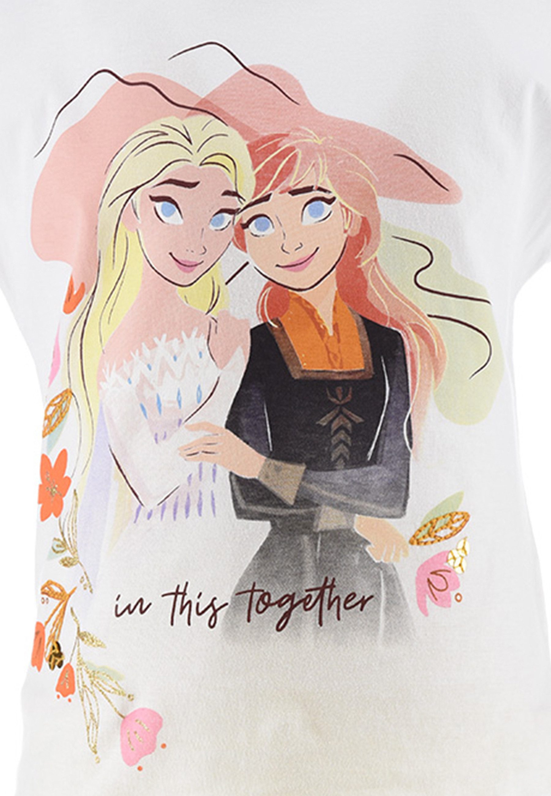 Disney Frozen T-Shirt & Shorts Bekleidungs-Set Eiskönigin Anna &Elsa (2-tlg)