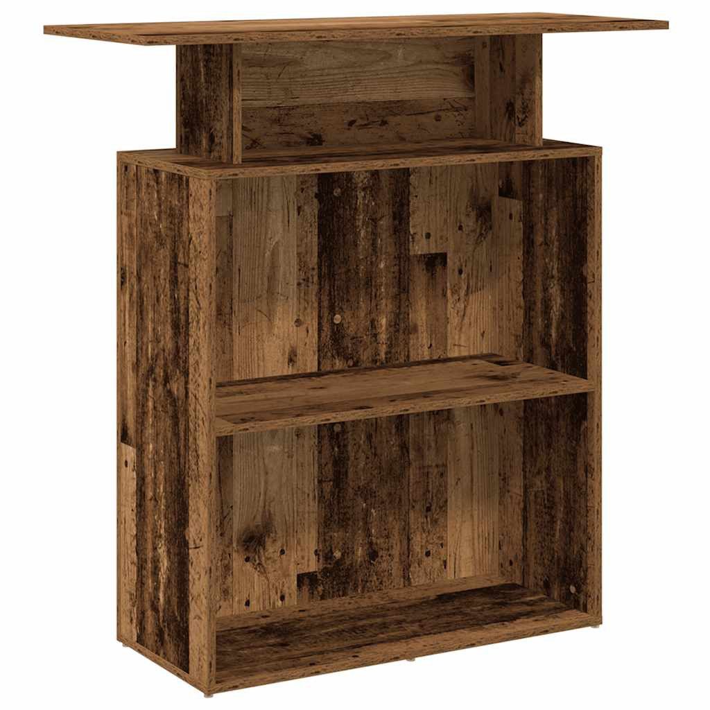 vidaXL Schreibtisch Empfangstheke Altholz-Optik 100x40x104 cm Holzwerkstoff