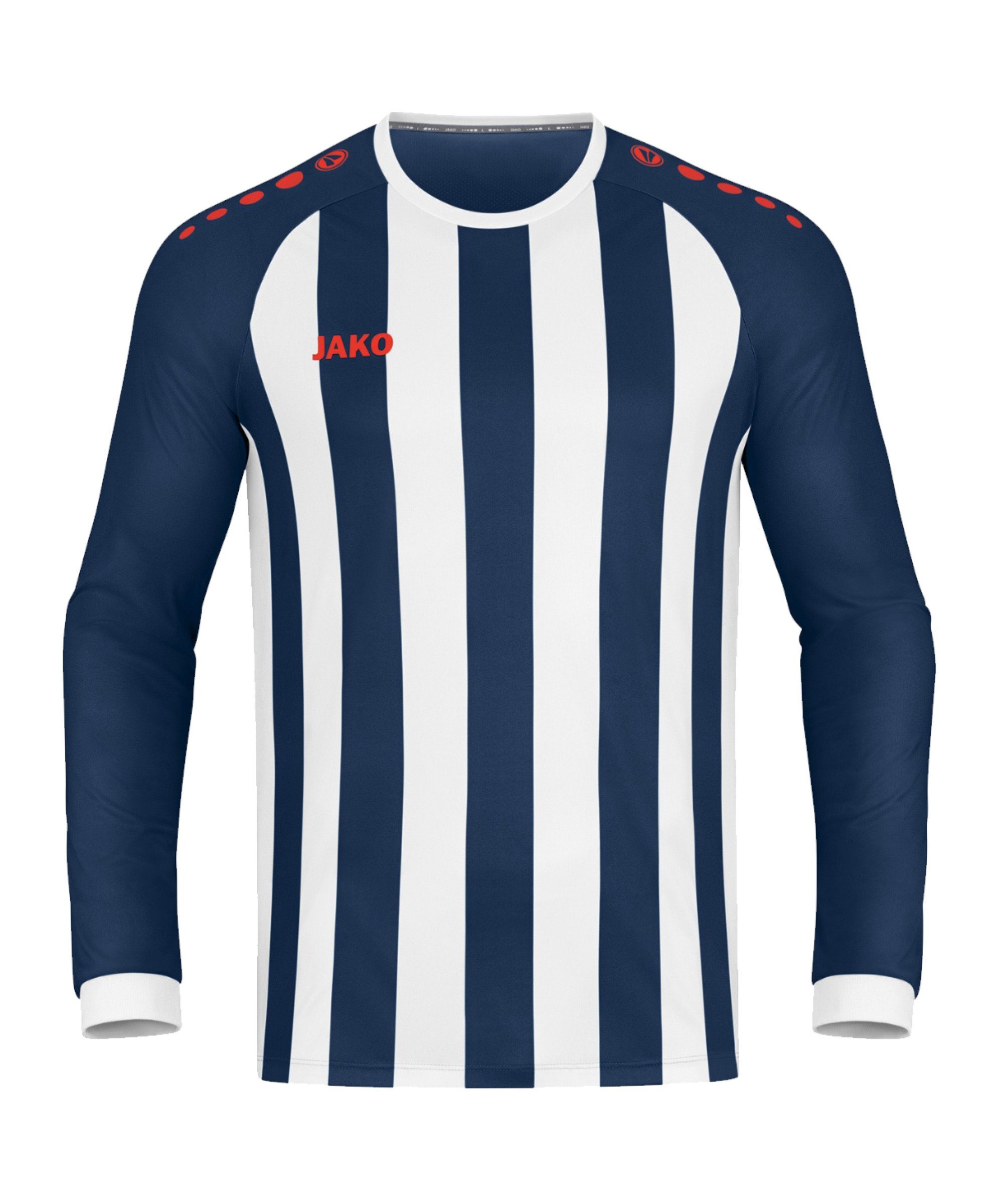 Jako Inter navy/weiß/flame Fußballtrikot langarm Trikot