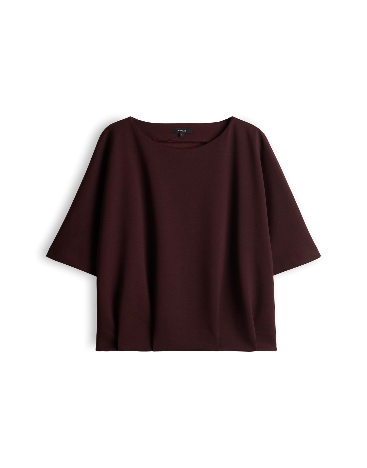 OPUS Sweatshirt mit mattem Glanz Fixierte Falten betonen den modernen Saum – Bild 2 von 5