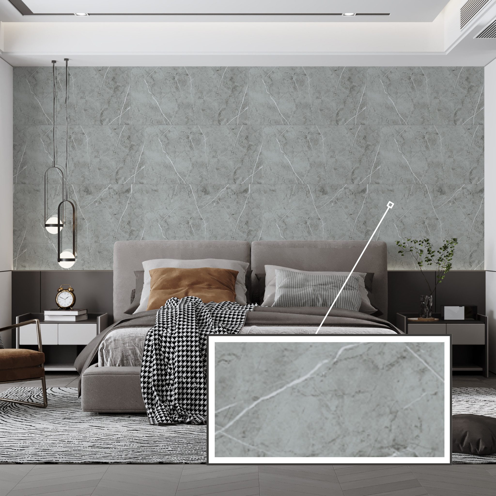 STM Company Wandpaneel Selbstklebende Marmor-Optik PVC Wandpaneele, Feuchtigkeitsbeständig, (8-tlg. Set 1,44 m) Für Küche, Badezimmer & Wohnbereich