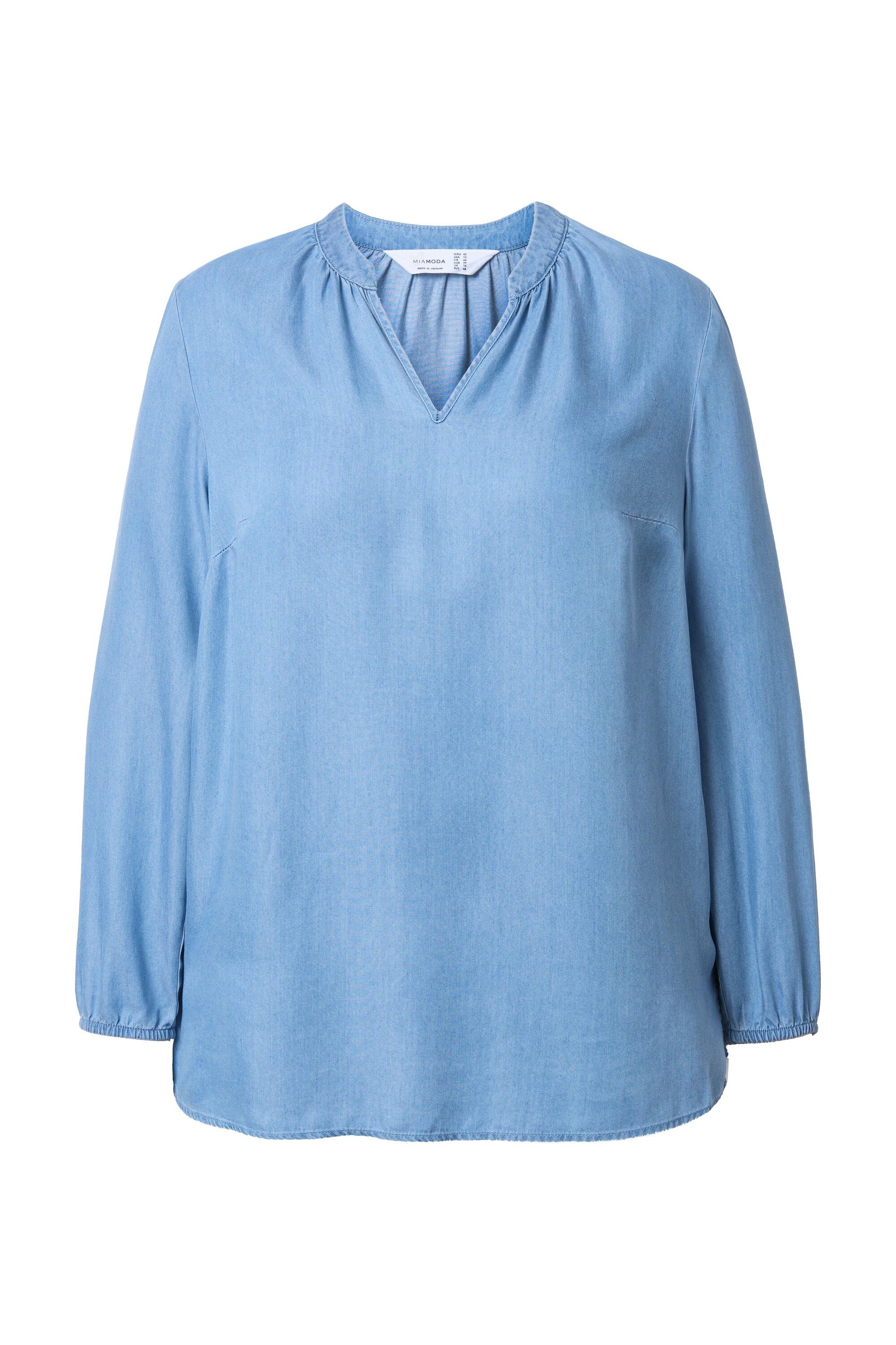MIAMODA Longbluse Bluse A-Linie Lyocell Langarm günstig online kaufen