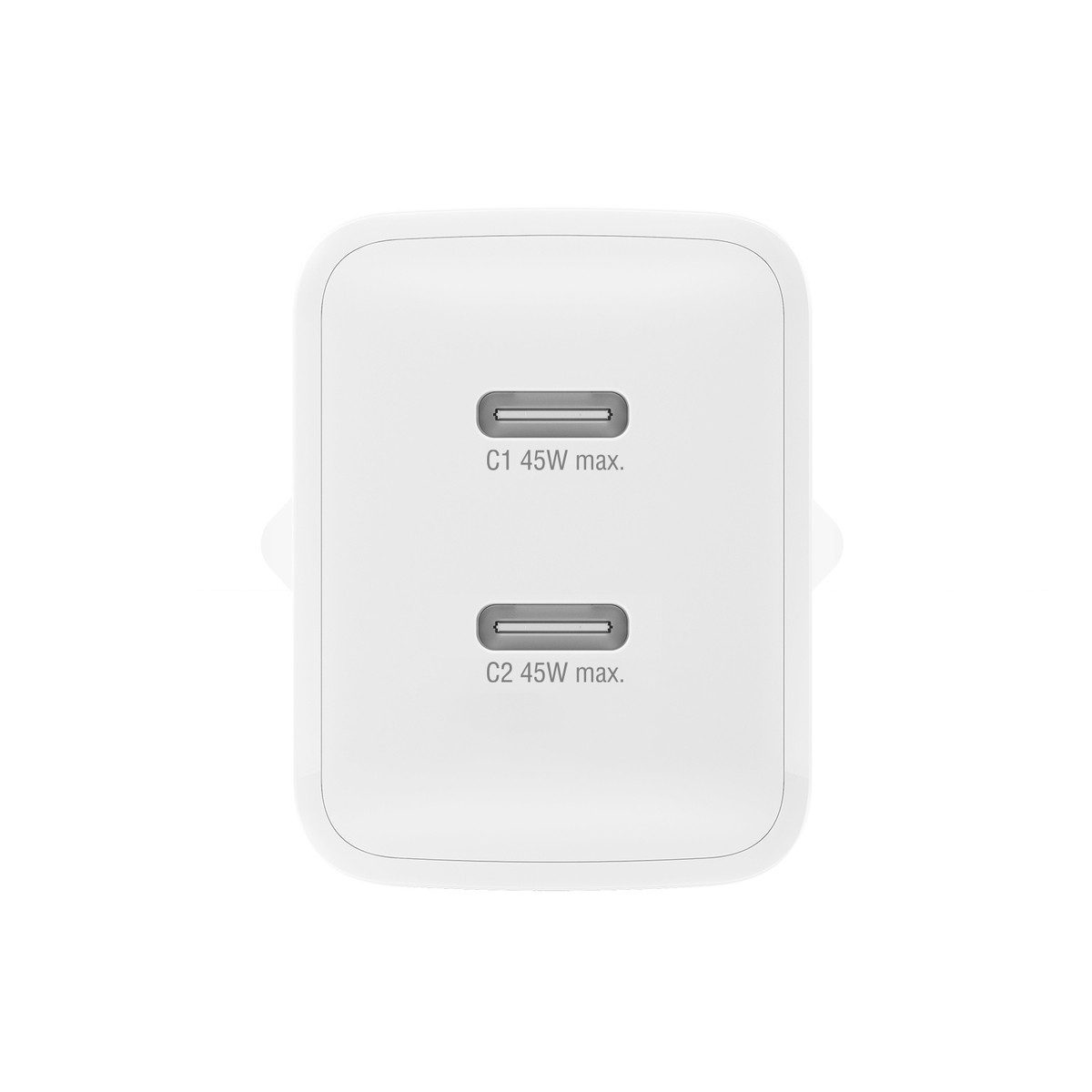 4smarts 4smarts Ladegerät PDPlug Dual 45W GaN 2xC, weiß Universal-Ladegerät (Fast Charge)