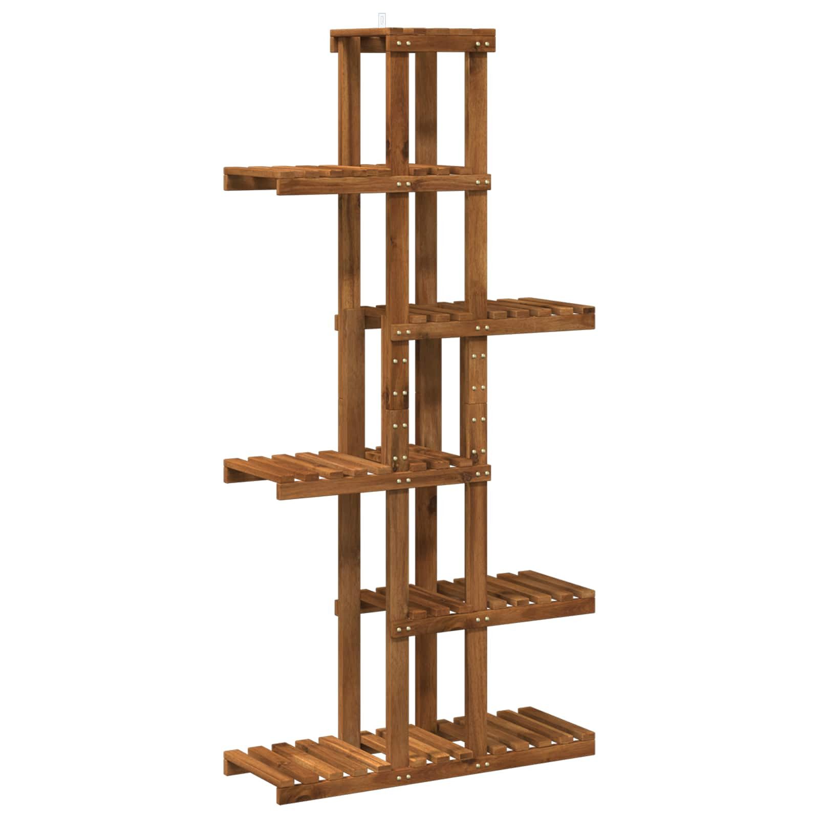 vidaXL Blumenständer Pflanzenständer Natur 68 x 23,5 x 140 cm Massivholz (1 St)