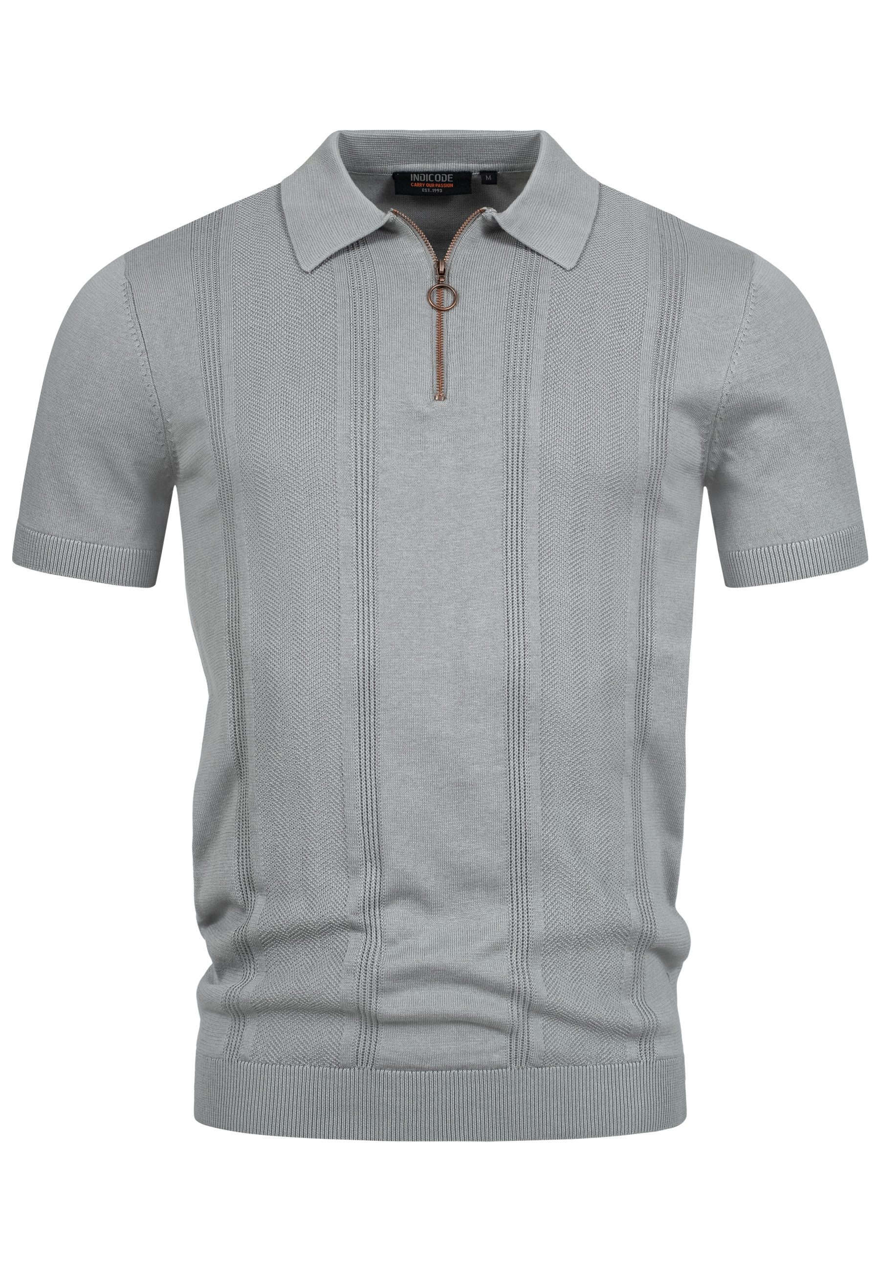 Indicode Poloshirt INSago Kurzarm-Poloshirt mit Reißverschluss günstig online kaufen