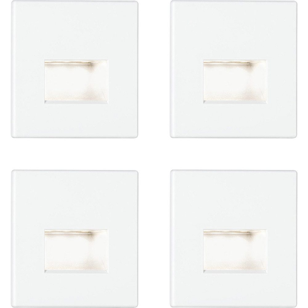Paulmann Einbauleuchte Paulmann 41309 41309 LED-Wandeinbauleuchte 4er Set LED LED Weiß (mat
