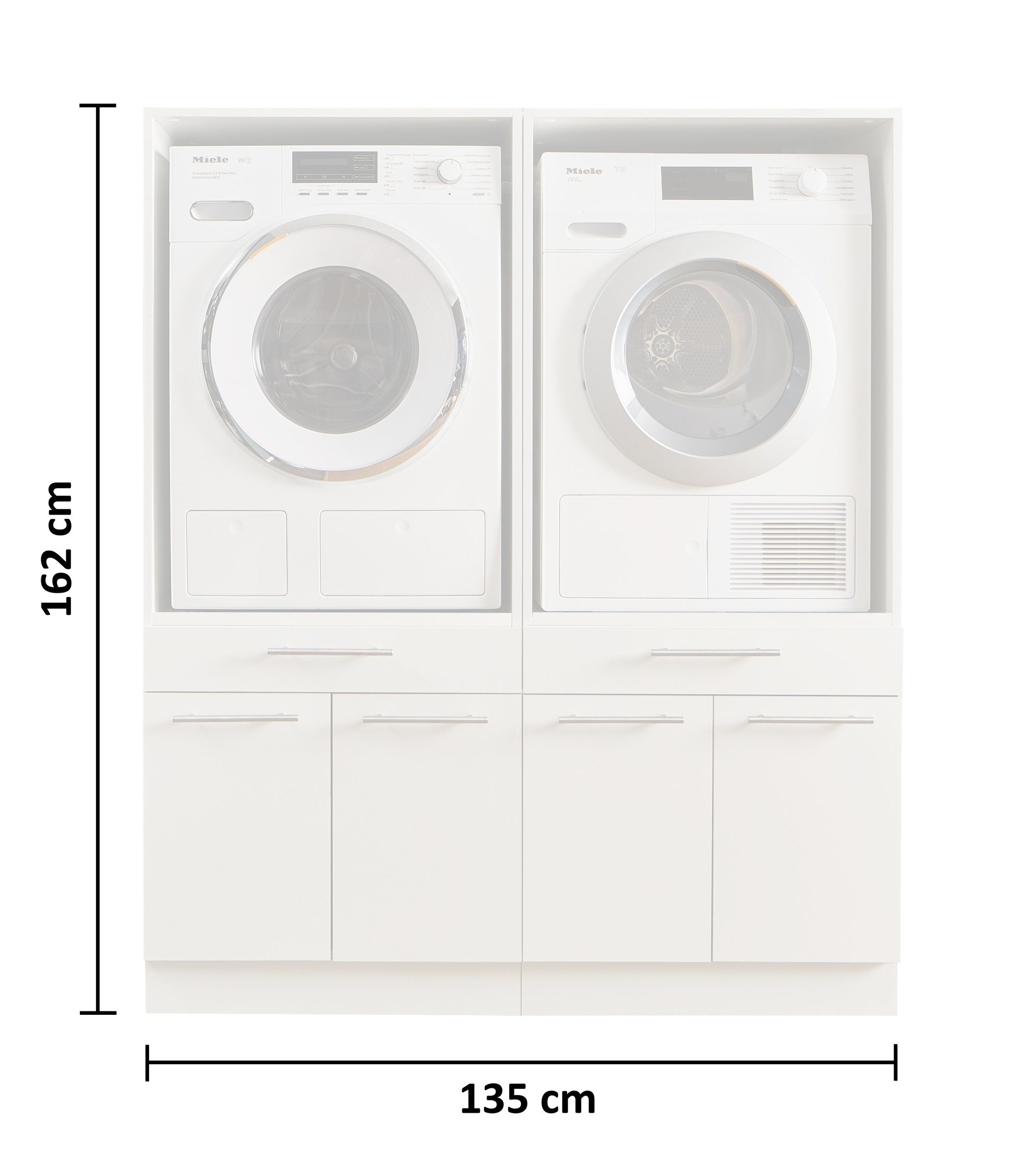 BEGA BBK Waschmaschinenumbauschrank in anthrazit - 135x162x67,5 (BxHxT) günstig online kaufen