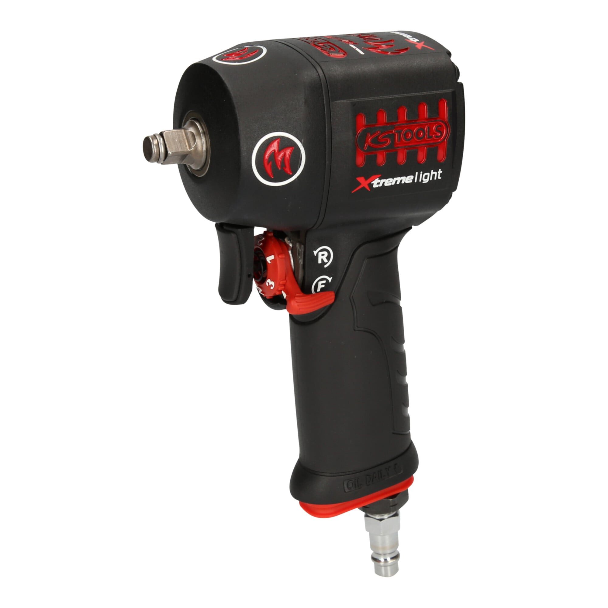 KS Tools Druckluft-Schlagschrauber KS Tools 3/8" miniMONSTER Xtremelight Hochleistungs-Druckluft-Schlagsc