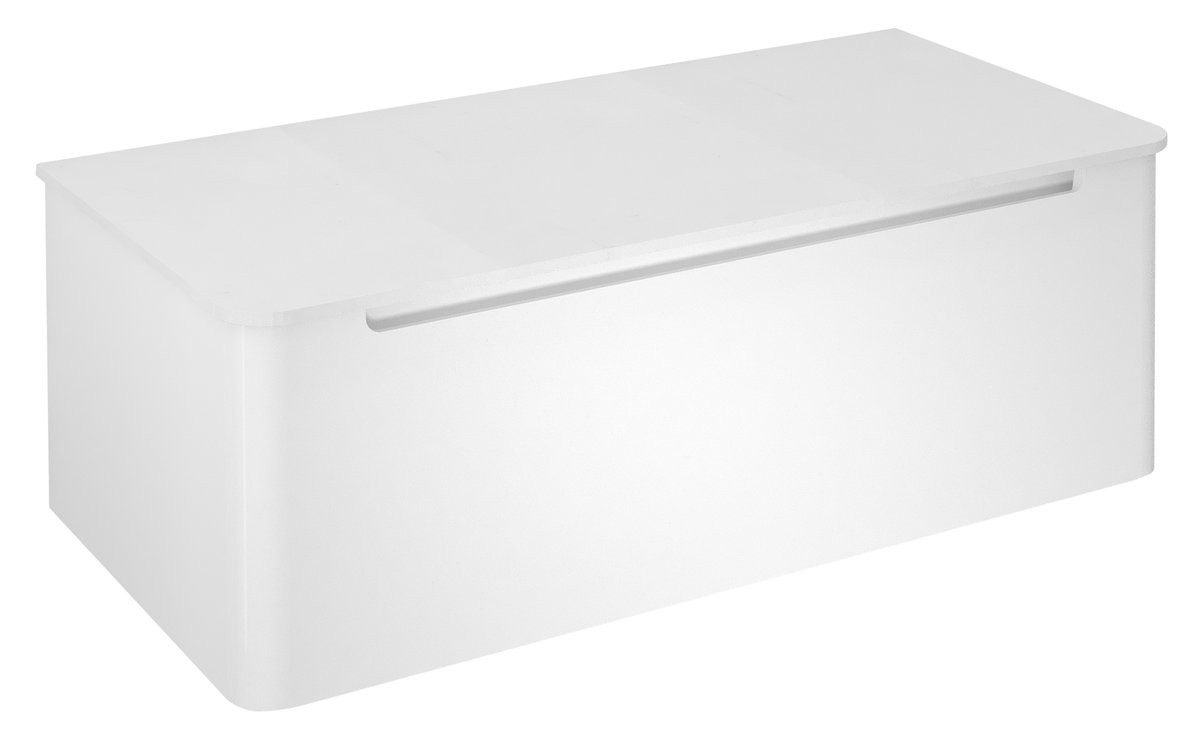 Sapho Waschbeckenunterschrank KERALA Unterschrank 100x35x47,5cm, 1x Schublade, weißer Glanz Sapho-KR100-3030