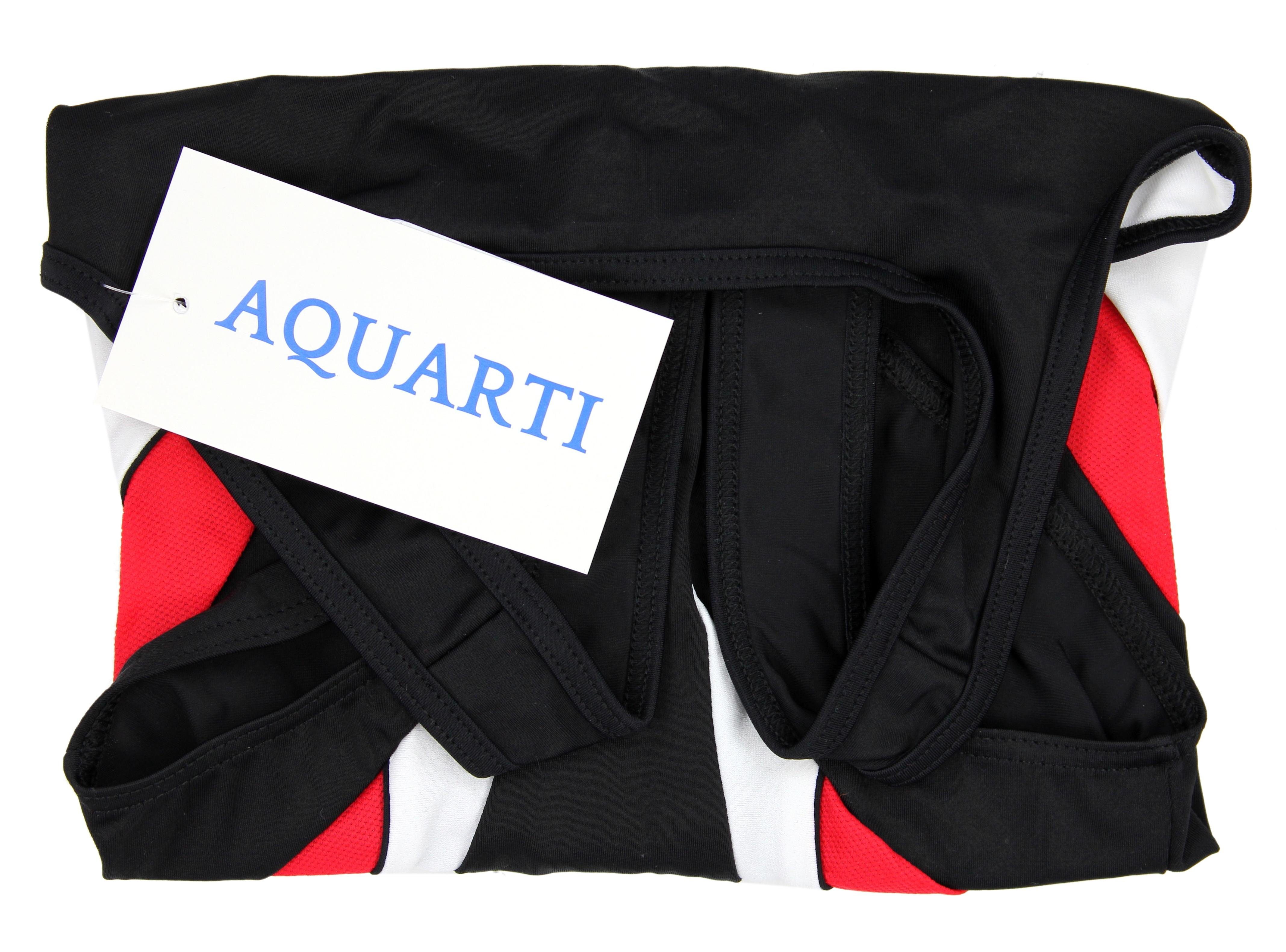 Aquarti Schwimmanzug Aquarti Sportlich Rot mit / Mädchen Schwimmanzug Y-Träger Schwarz