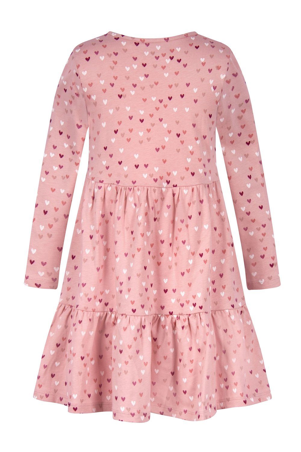 happy girls A-Linien-Kleid Happy girls Kleid Langarm Jerseykleid Herzen dusty rose (1-tlg)