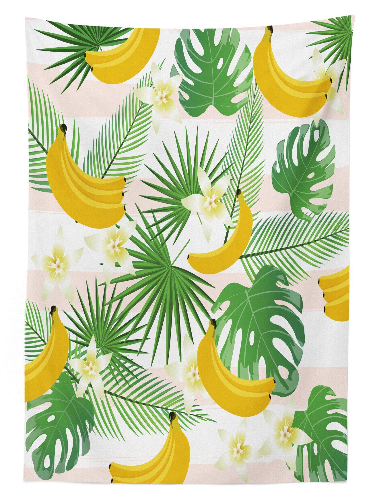 Farbfest Außen Für Pflanzen Abakuhaus Bereich tropische Tischdecke Waschbar den geeignet Farben, Exotisch Klare Bananen und