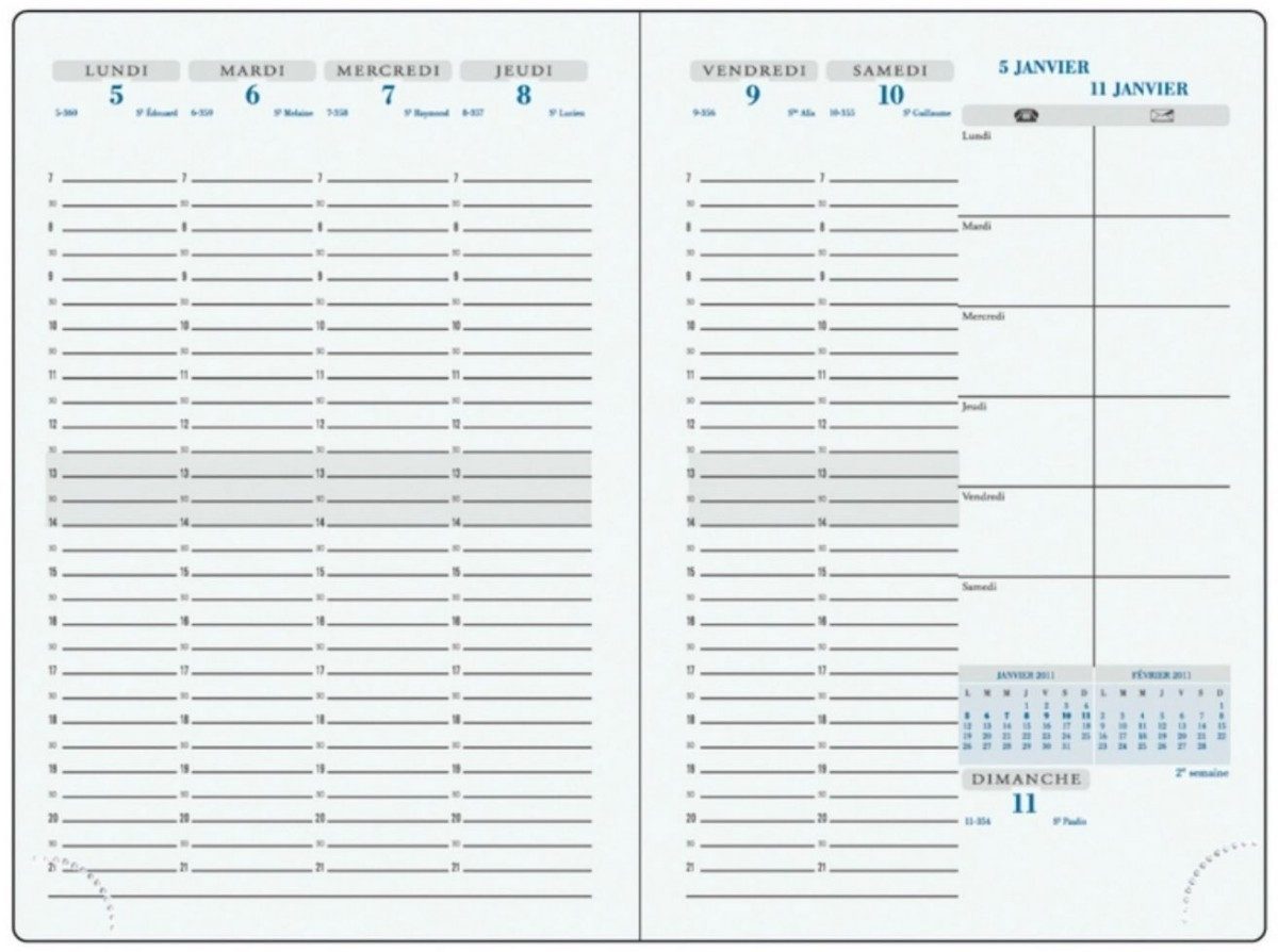 Quo Vadis Buchkalender Kalender 15x21cm 1 Woche/ 2 Seiten Visuel Swan sortiert 2026
