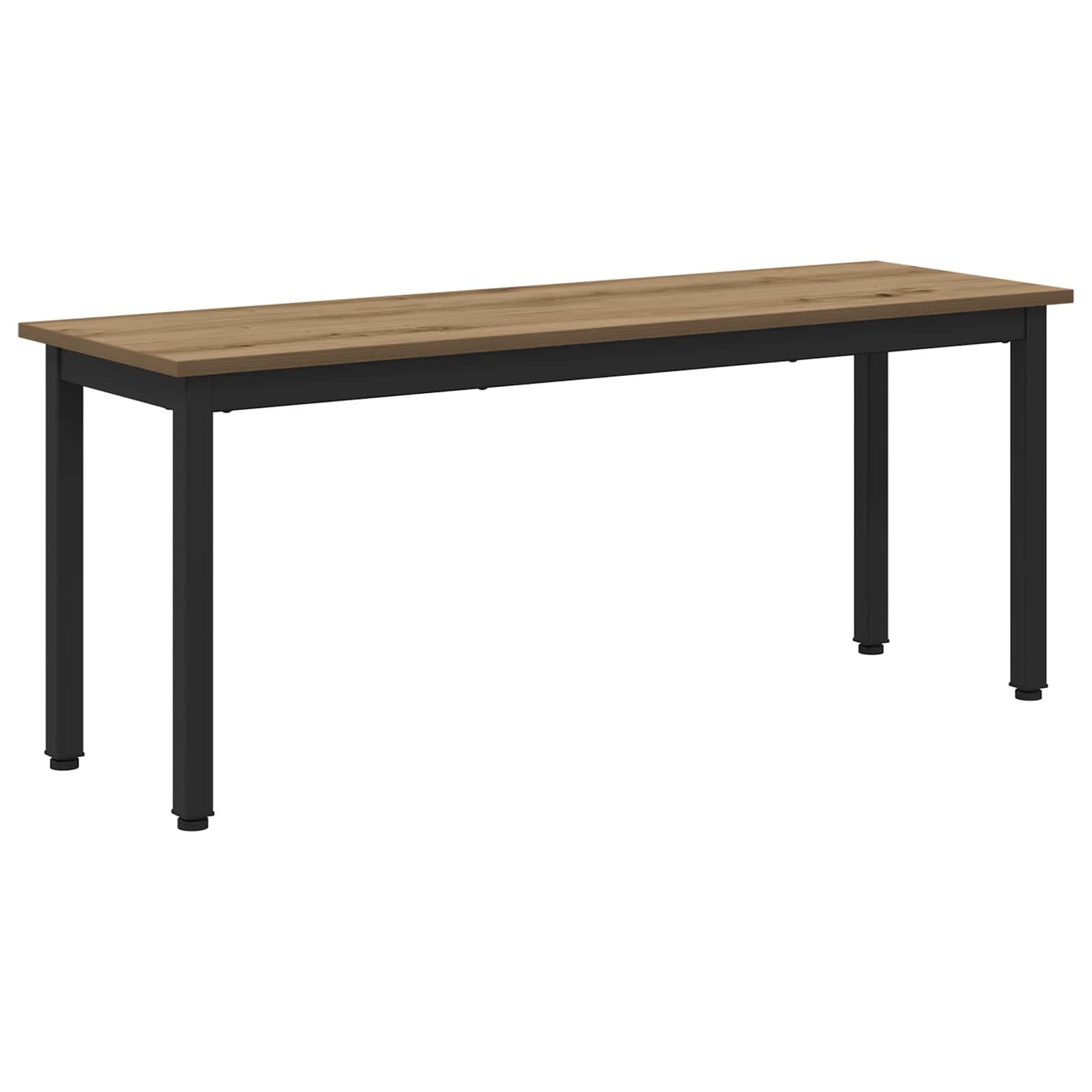 vidaXL Sitzbank Bank Kunsthandwerk Eiche 110 x 35 x 45 cm Holzwerkstoff (1-St)