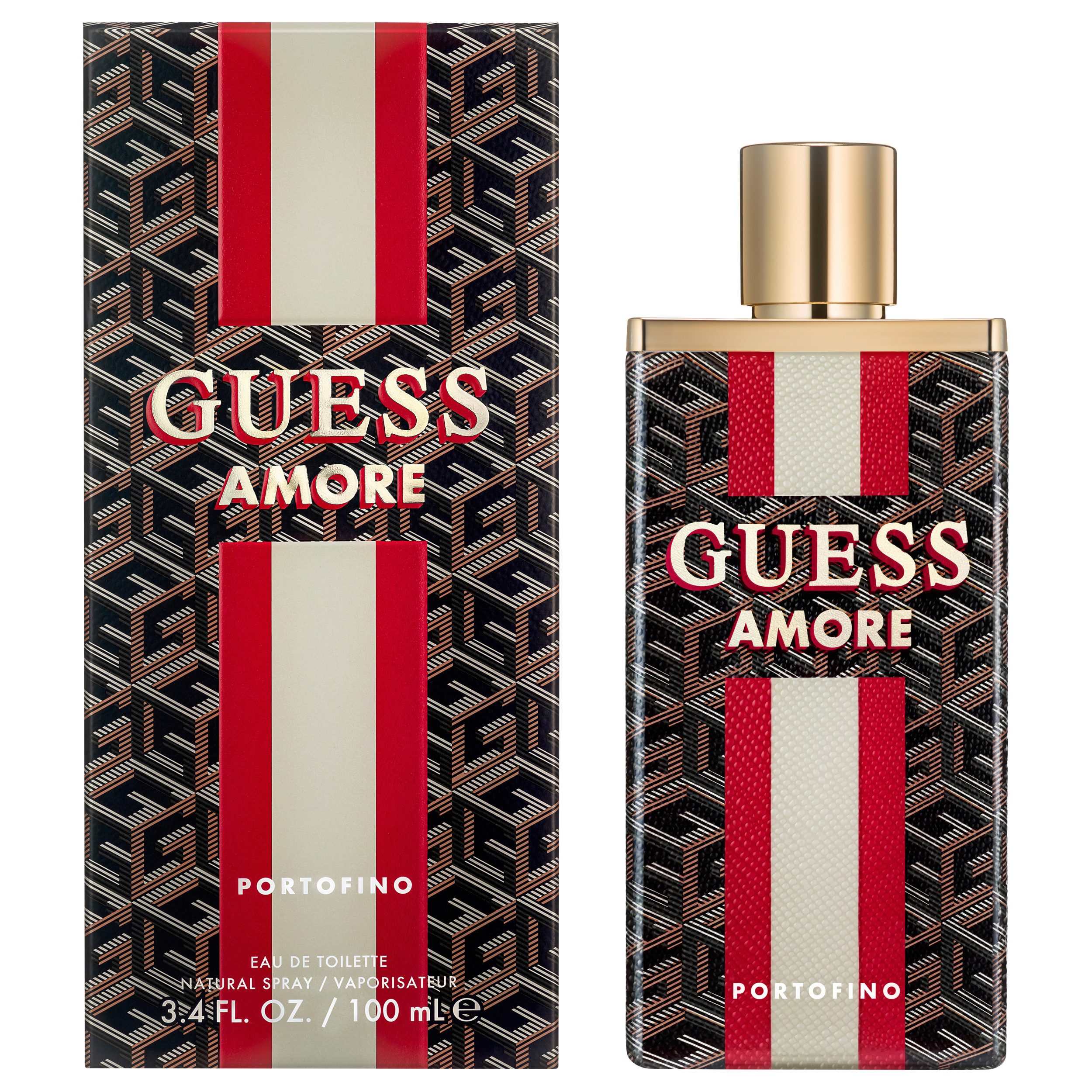 Guess Eau de Toilette AMORE PORTOFINO EDT, 1-tlg., holzig-fruchtige Duftnote