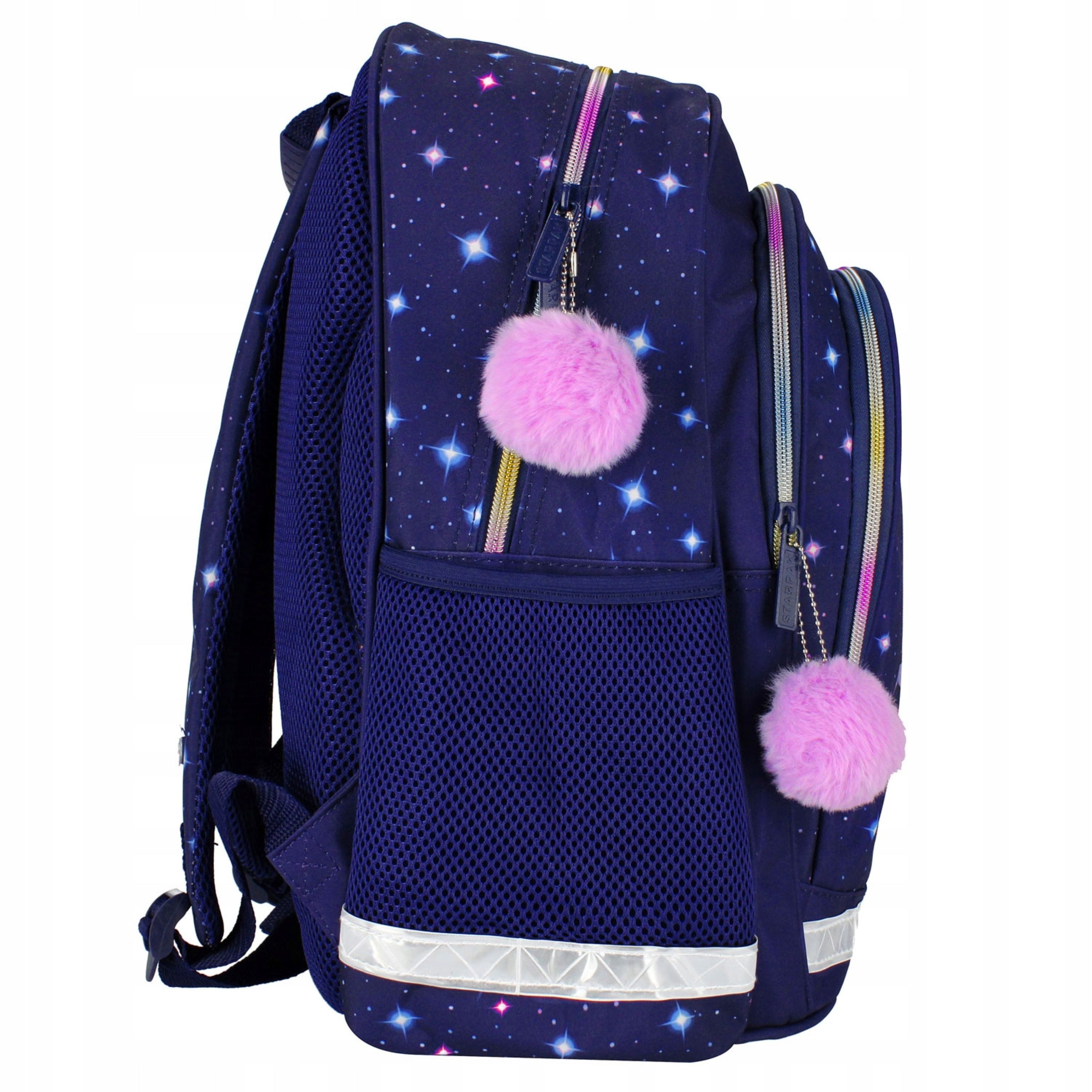 Starpak Schulrucksack Schulrucksack Einhorn Galaxy für Mädchen, Klasse 1–3 – Bild 3 von 5