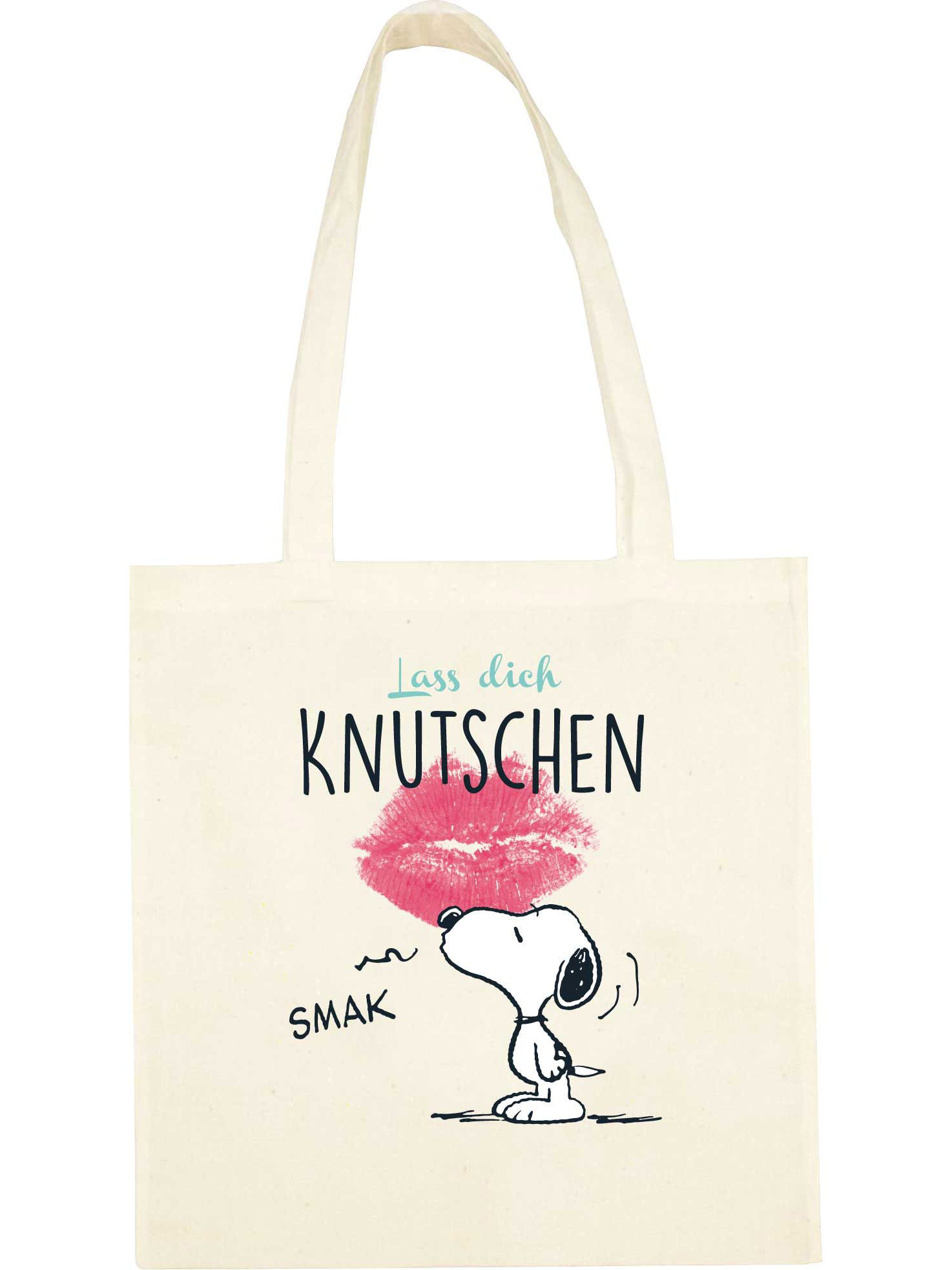 United Labels® Tragetasche Peanuts Snoopy - Lass dich knutschen günstig online kaufen