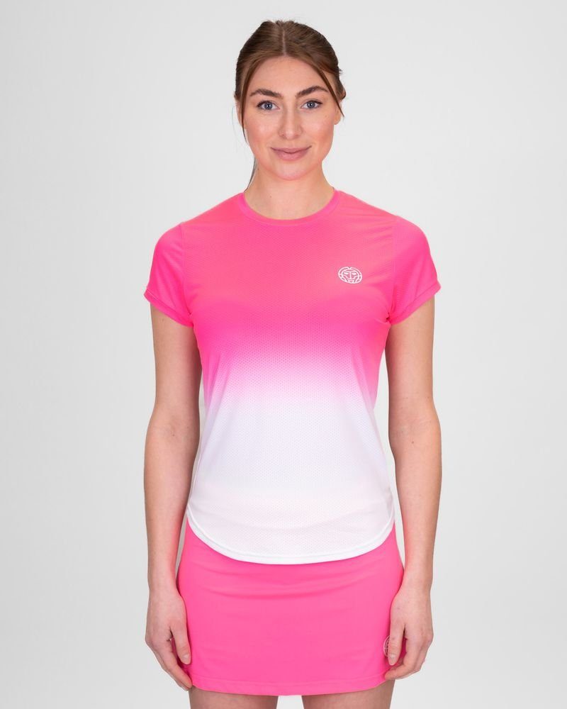 BIDI BADU Tennisshirt Crew Tennisshirt für Damen in pink