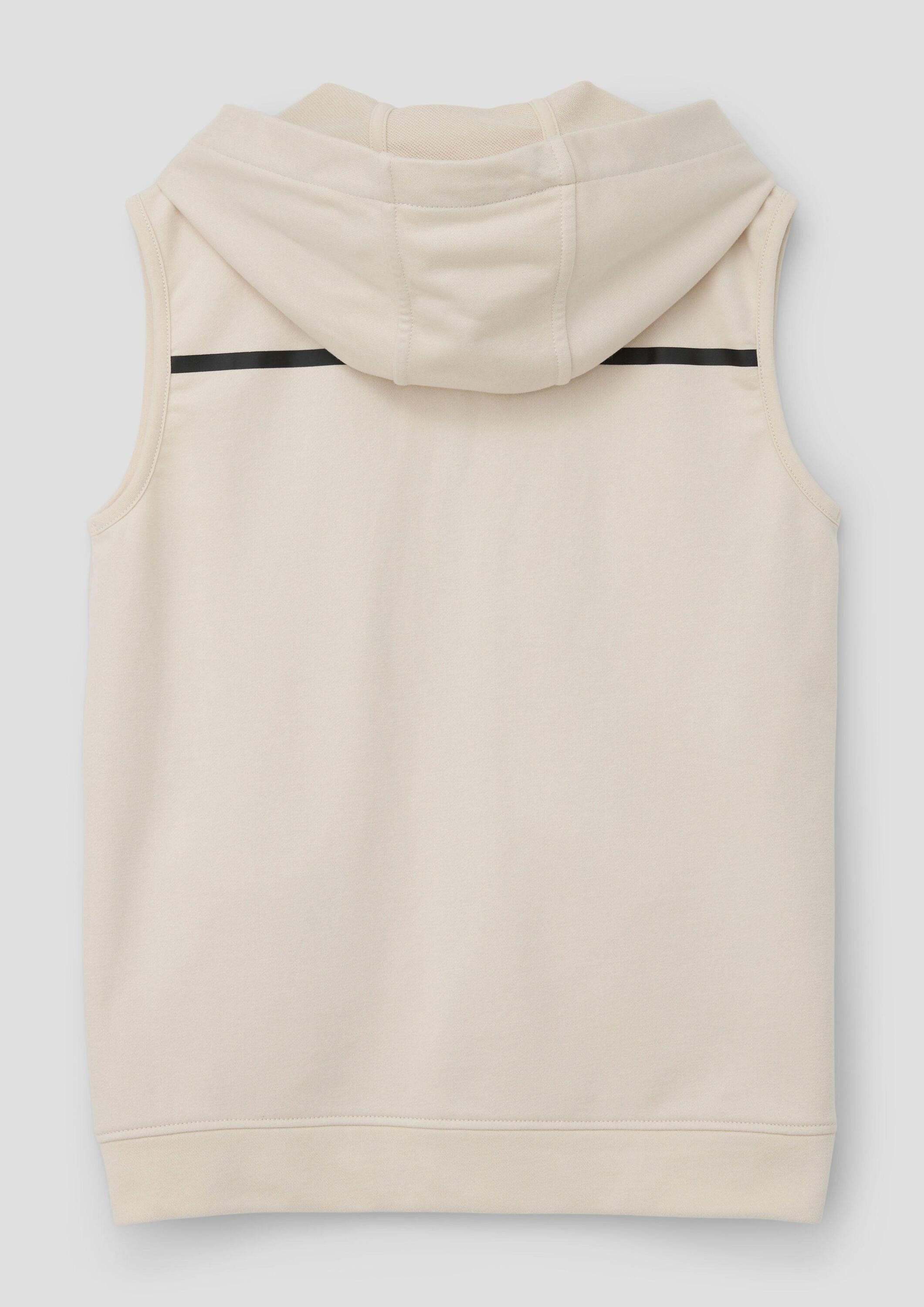 s.Oliver Funktionsweste Indoor-Weste Sweat-Weste mit Kapuze