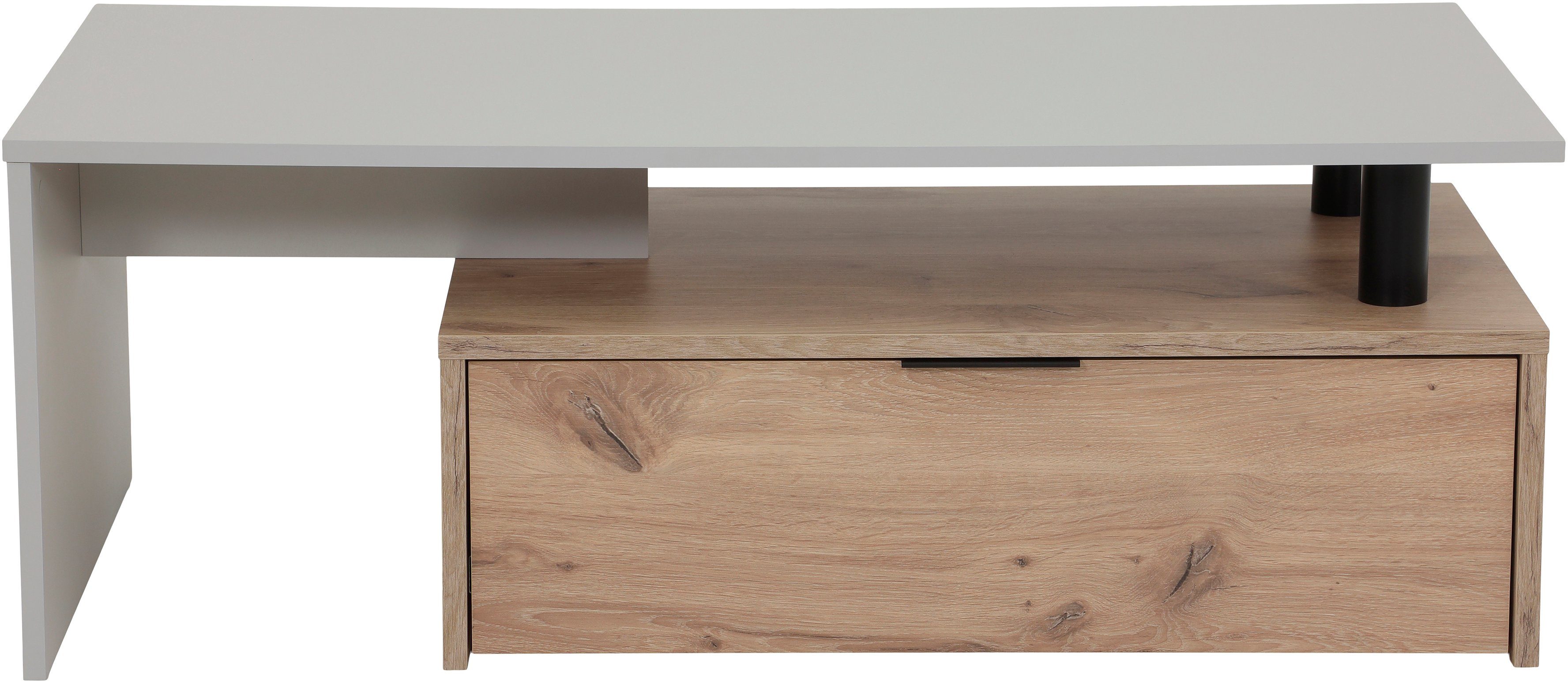 HELA Couchtisch DENNIS, Stauraum mit Schubkasten, Breite 110 cm
