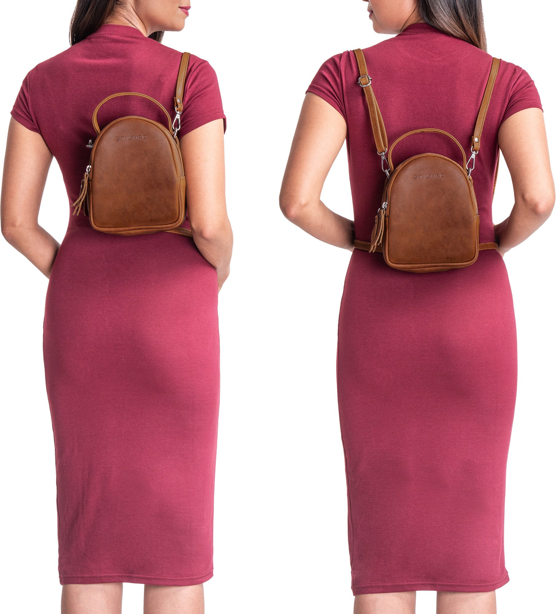 STILORD Cityrucksack "Stacy" Rucksack Handtasche Damen Klein
