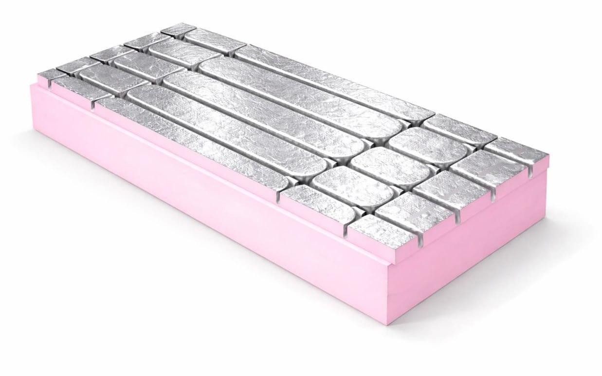 JVmoebel Dämmplatte Depotum ThermoGreenline XPS-Platten 2400 × 1200 mm Aluminium, Hohe Wärmedämmung, Aluminium-Beschichtung