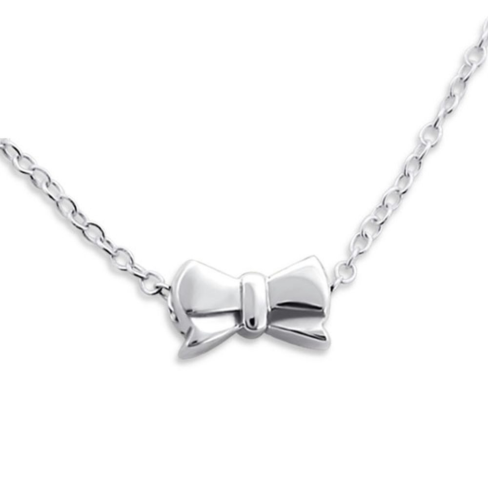 Kette mit Anhänger Kette Schleife aus 925 Silber Damen