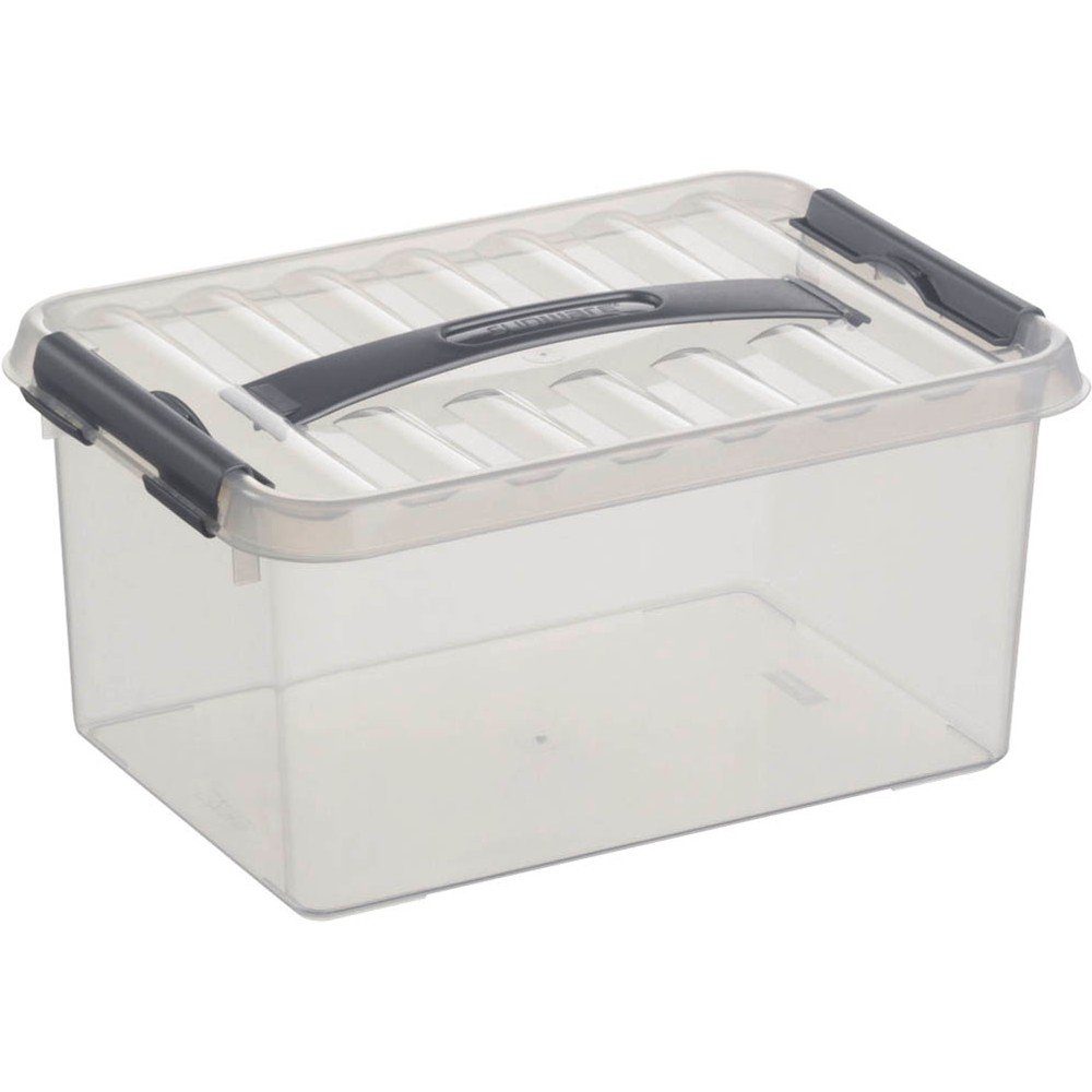 Archivcontainer Q-line Aufbewahrungsbox 6,0 l transparent 30,0 x 20,0 x 14,0 cm