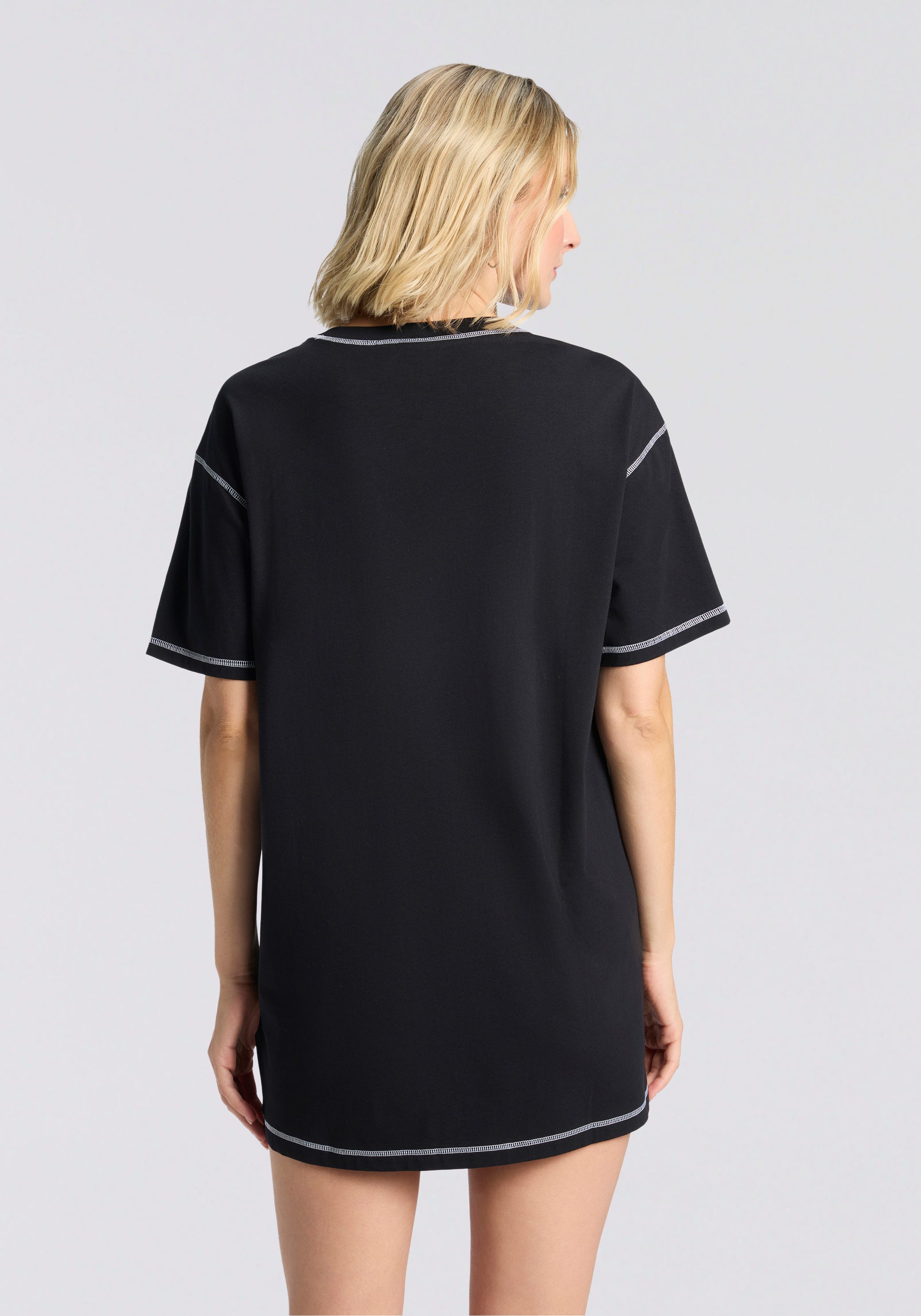 HUGO Nachthemd NITE NIGHTY kontrastfarbene Nähte günstig online kaufen