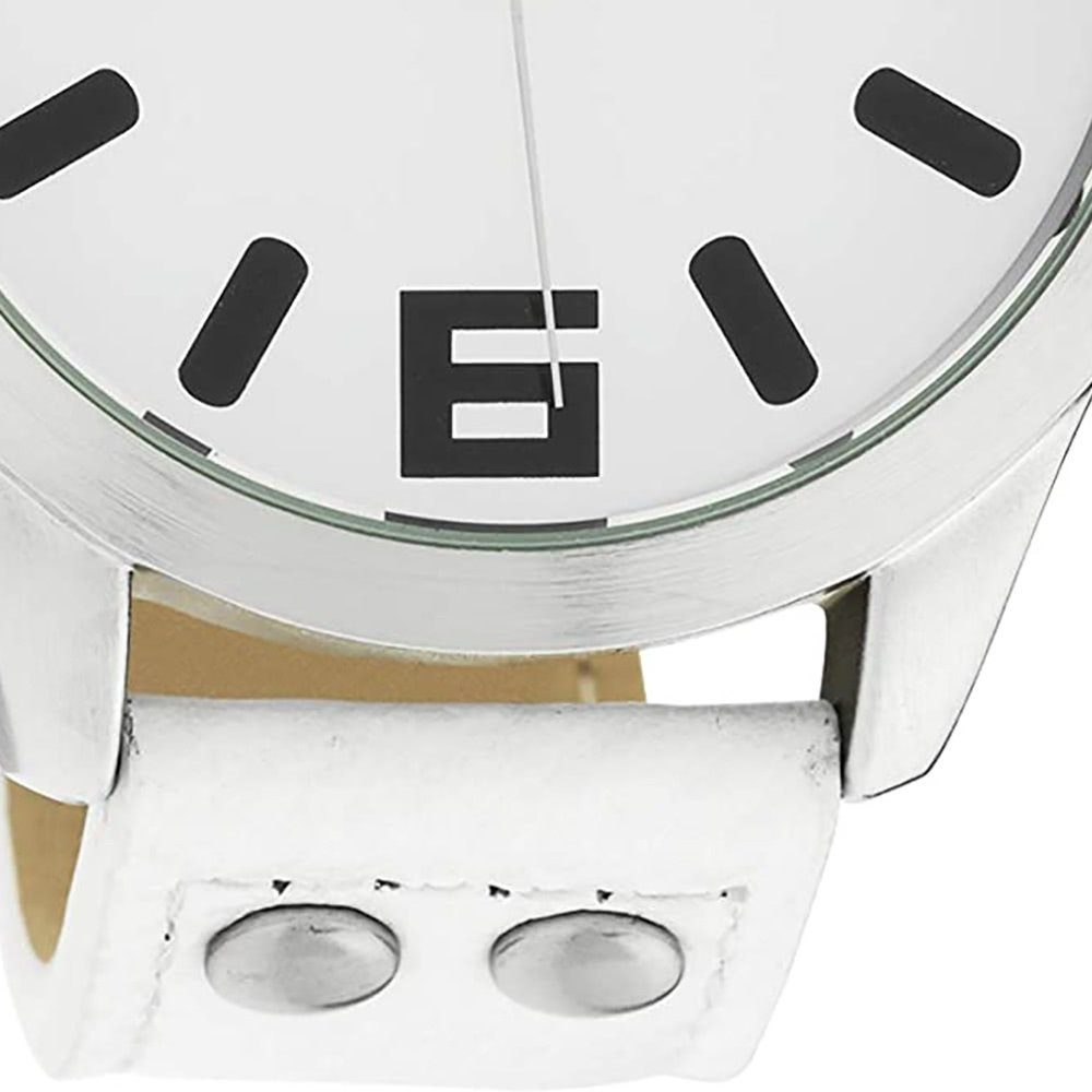 rund, Armbanduhr (ca. Fashion-Style Timepieces Lederarmband, Oozoo groß 46mm) Damen Quarzuhr extra Damenuhr OOZOO C1050,