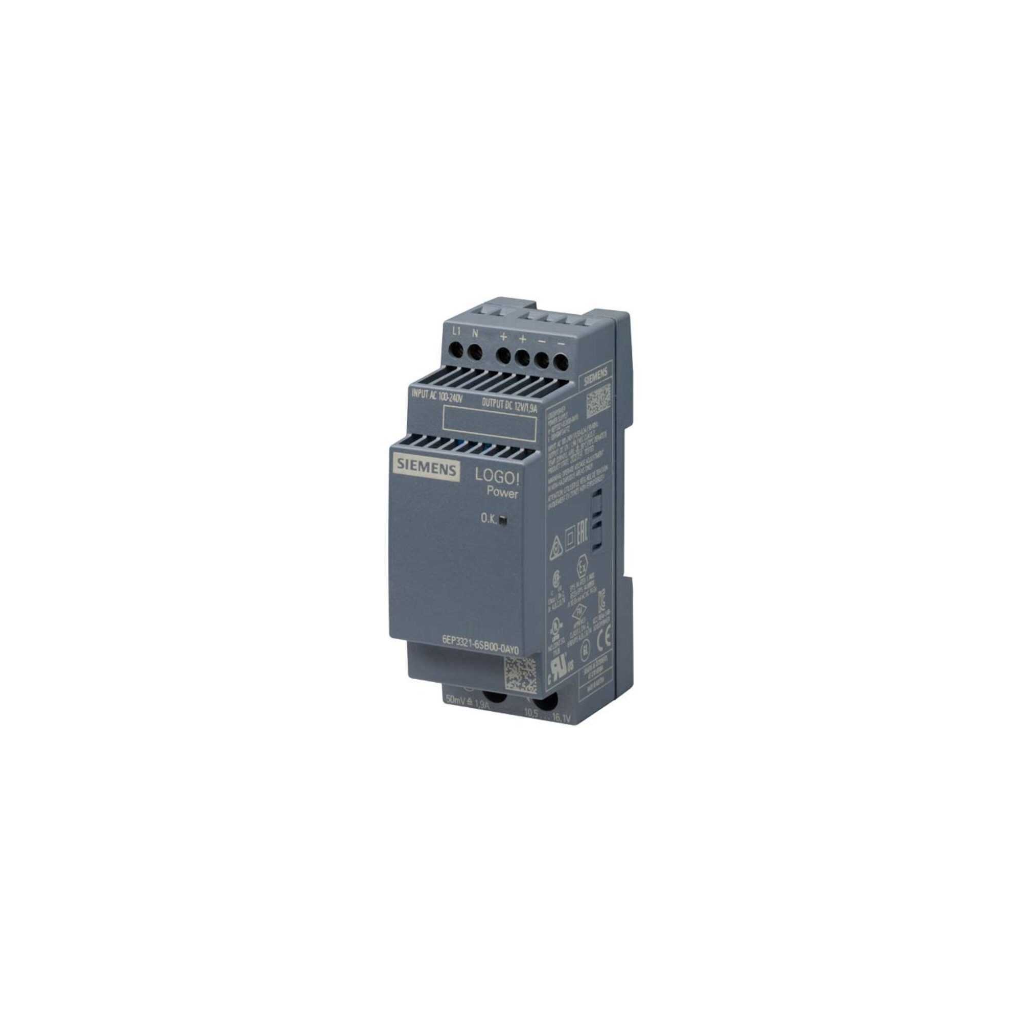 SIEMENS Siemens Indus.Sector LOGO!POWER 12V/1,9A 6EP3321-6SB00-0AY0 Netzteil