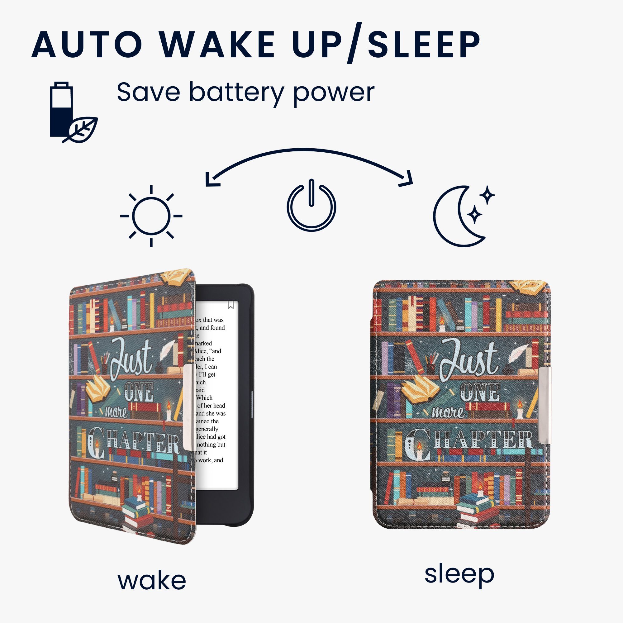 kwmobile E-Reader-Hülle Klapphülle für Tolino Shine 3, Hülle eReader
