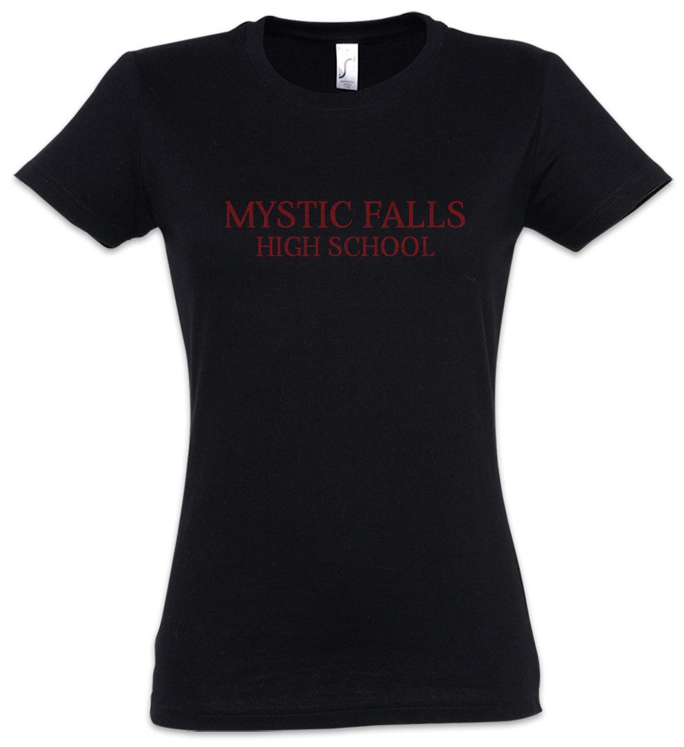 Print-Shirt Mystic Falls High School Damen T-Shirt Vampire Schule School Vampir